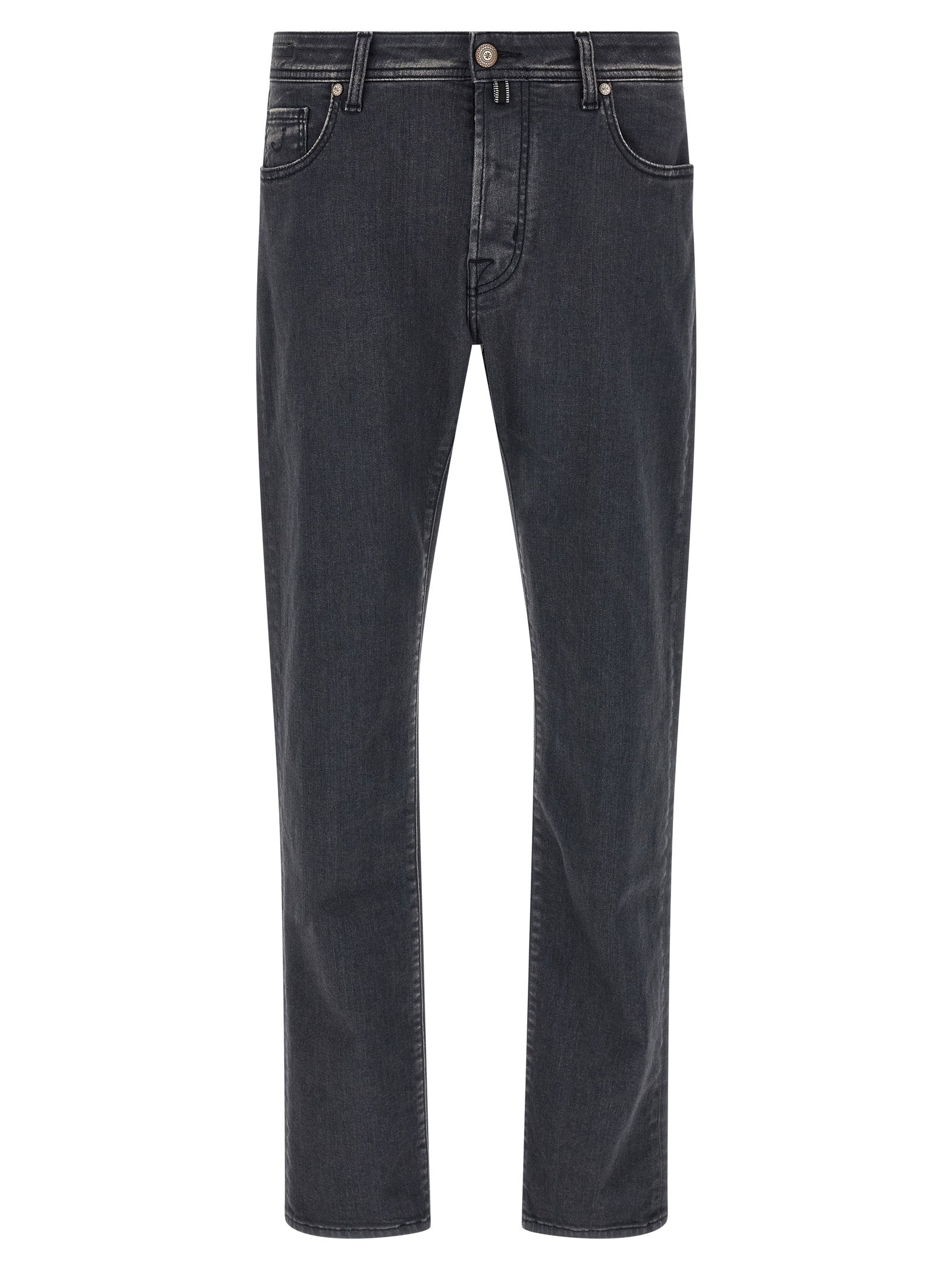 Jacob Cohen Gray Cotton Straight-Leg Men's Jeans