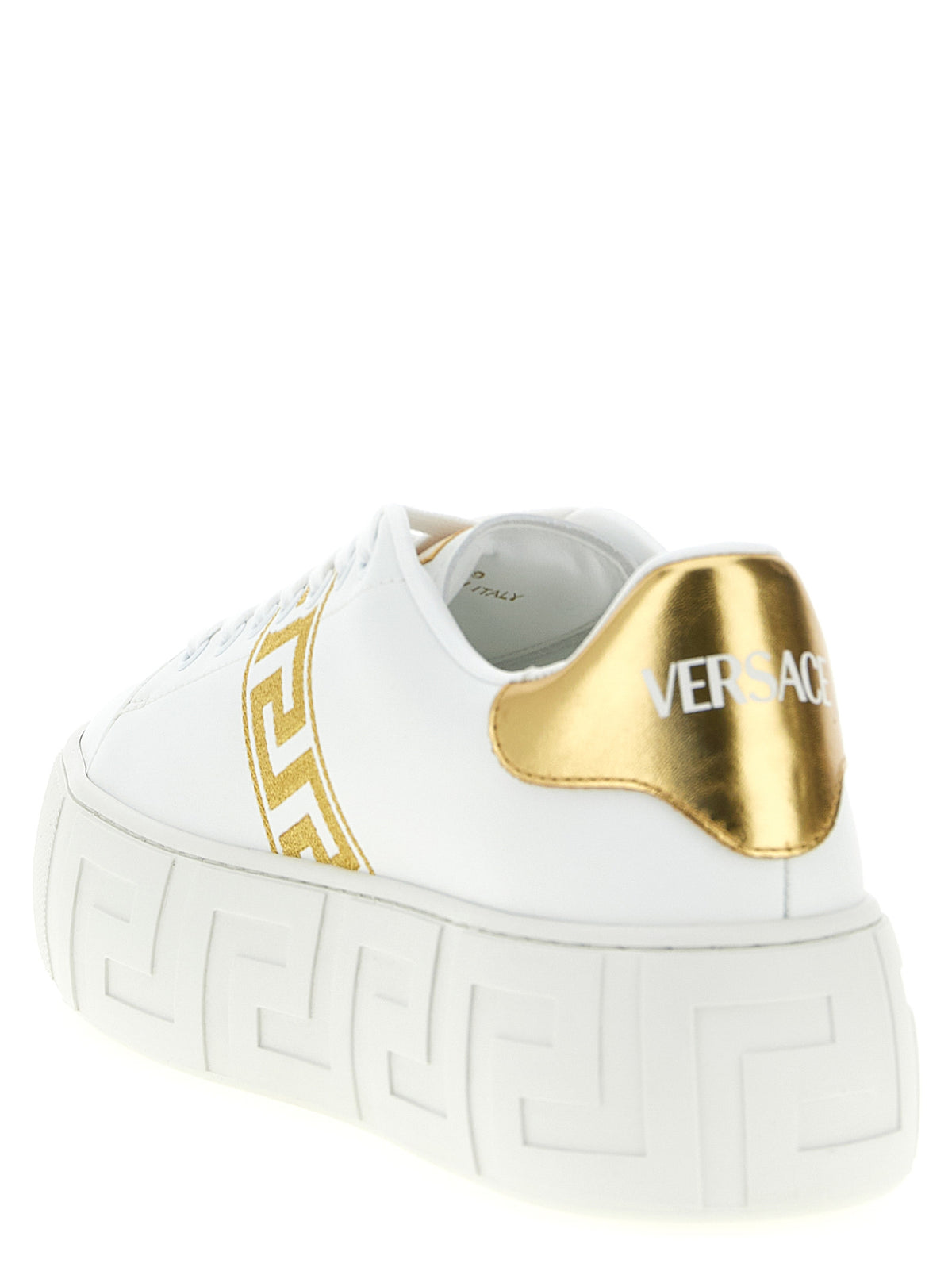 Versace Gold Nylon Platform Women's Sneakers