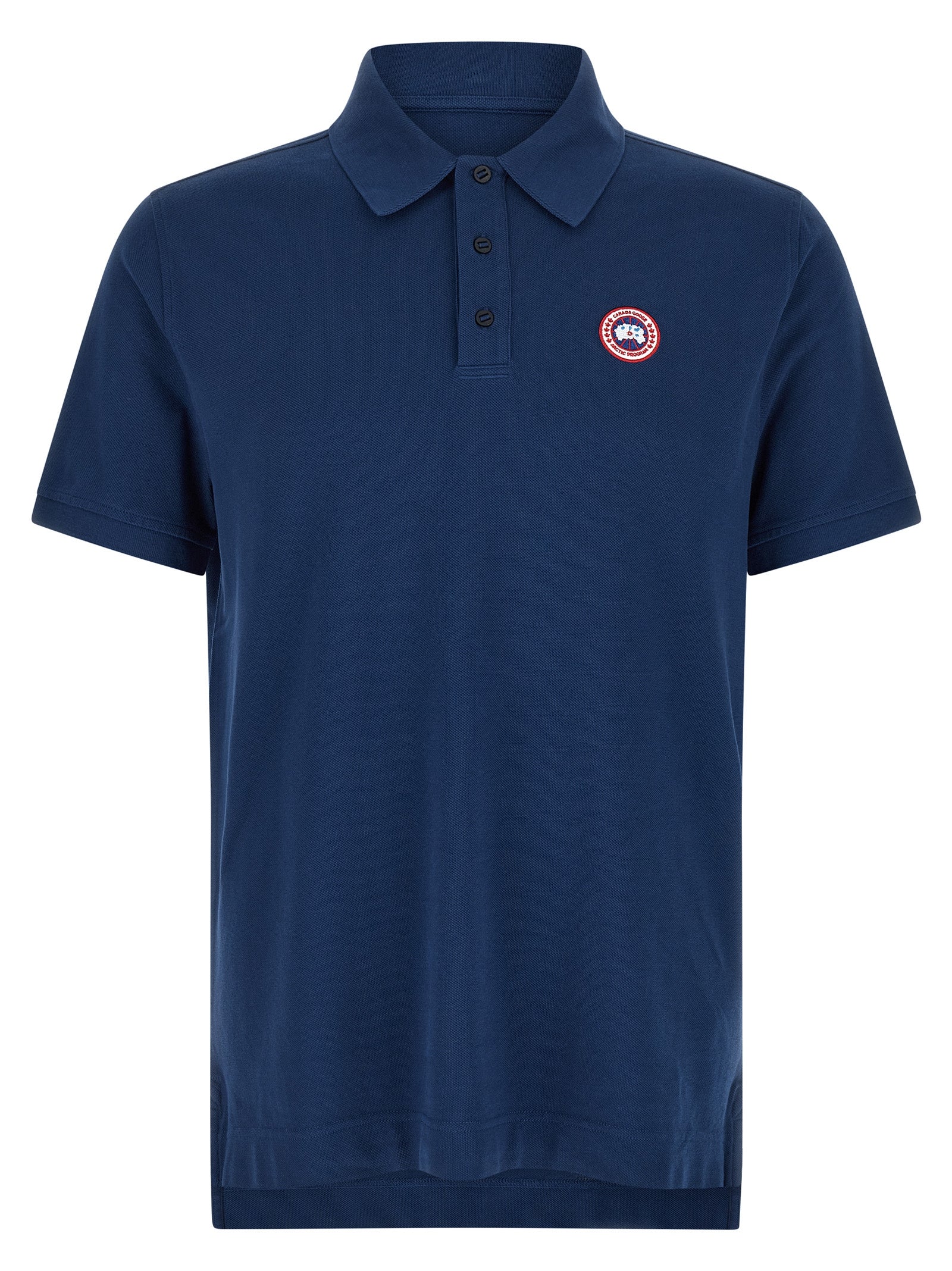 Canada Goose Blue Cotton Polo Men's Shirt