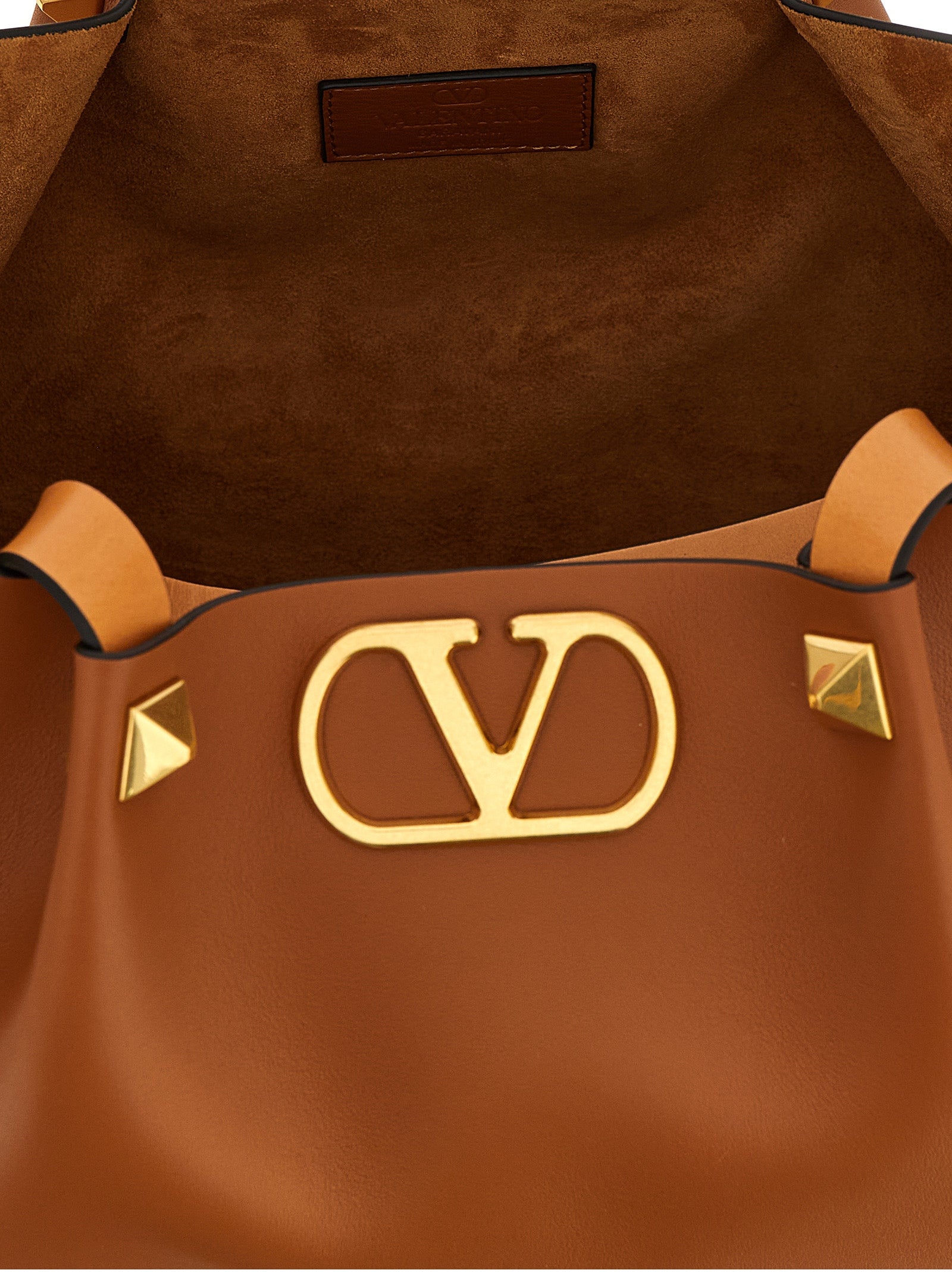 Valentino Garavani Brown Calfskin Tote Women's Bag