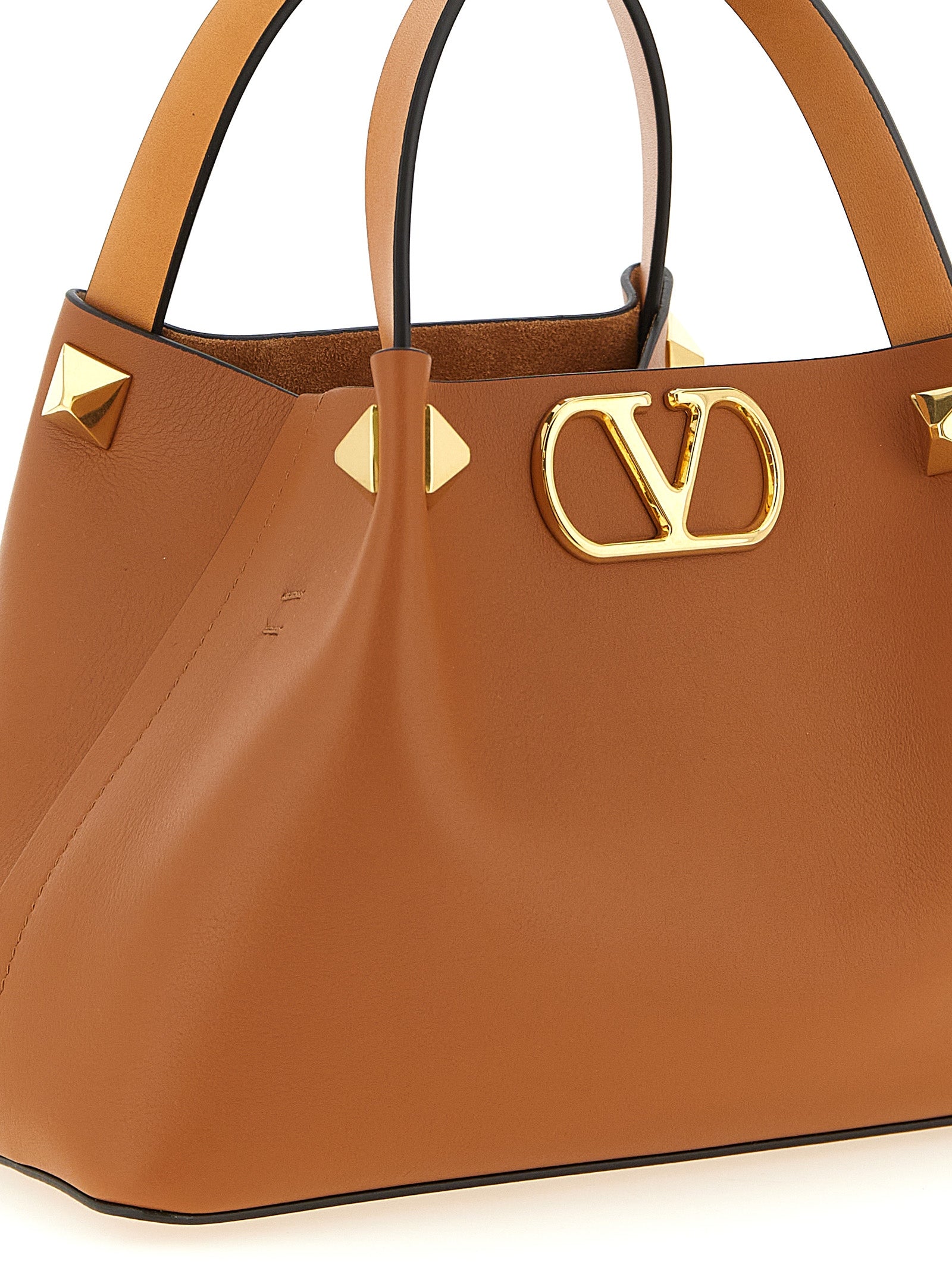 Valentino Garavani Brown Calfskin Tote Women's Bag