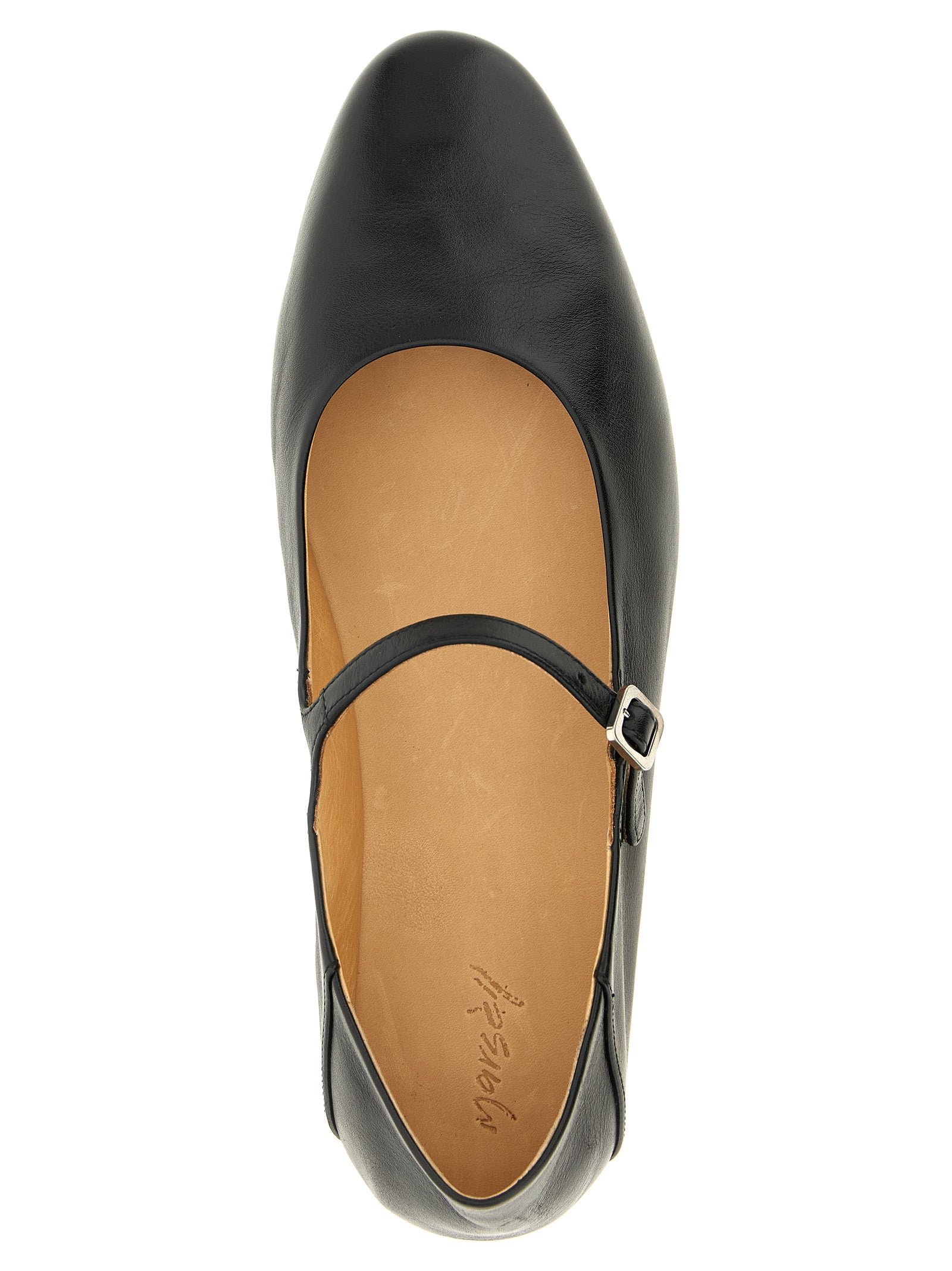 Marsell Black Calfskin Ballet Women's Flats