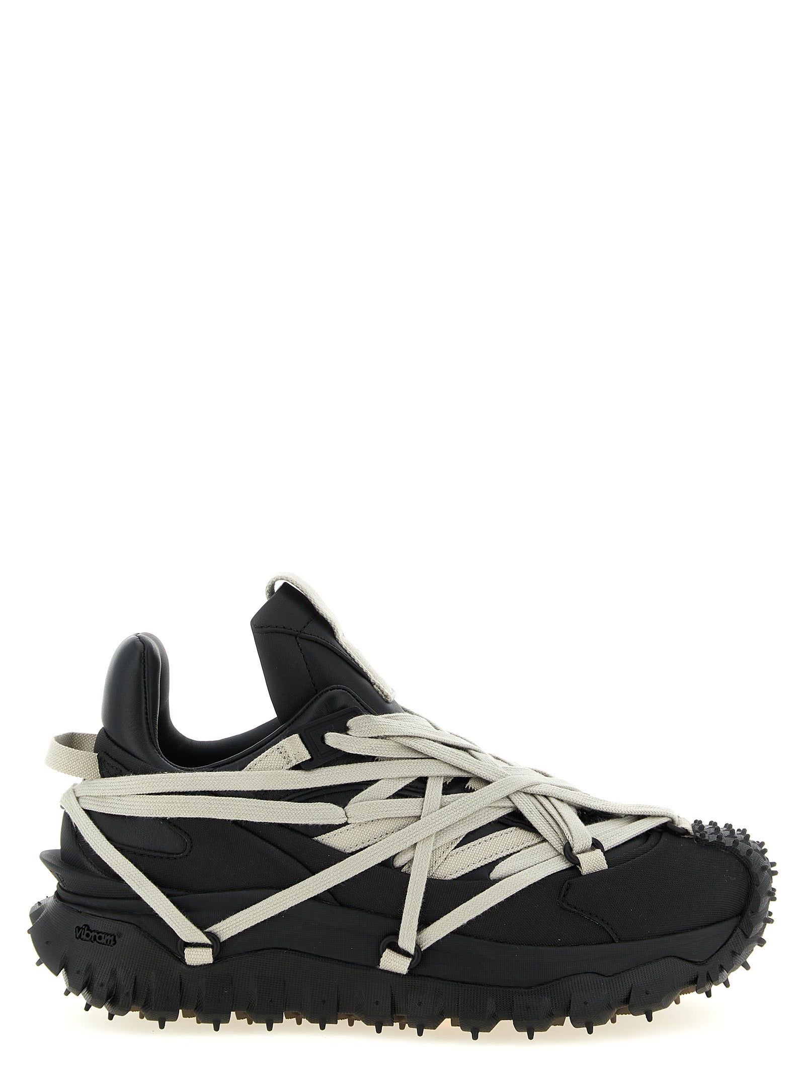 Rick Owens Black Cowhide Athletic Men's Sneakers