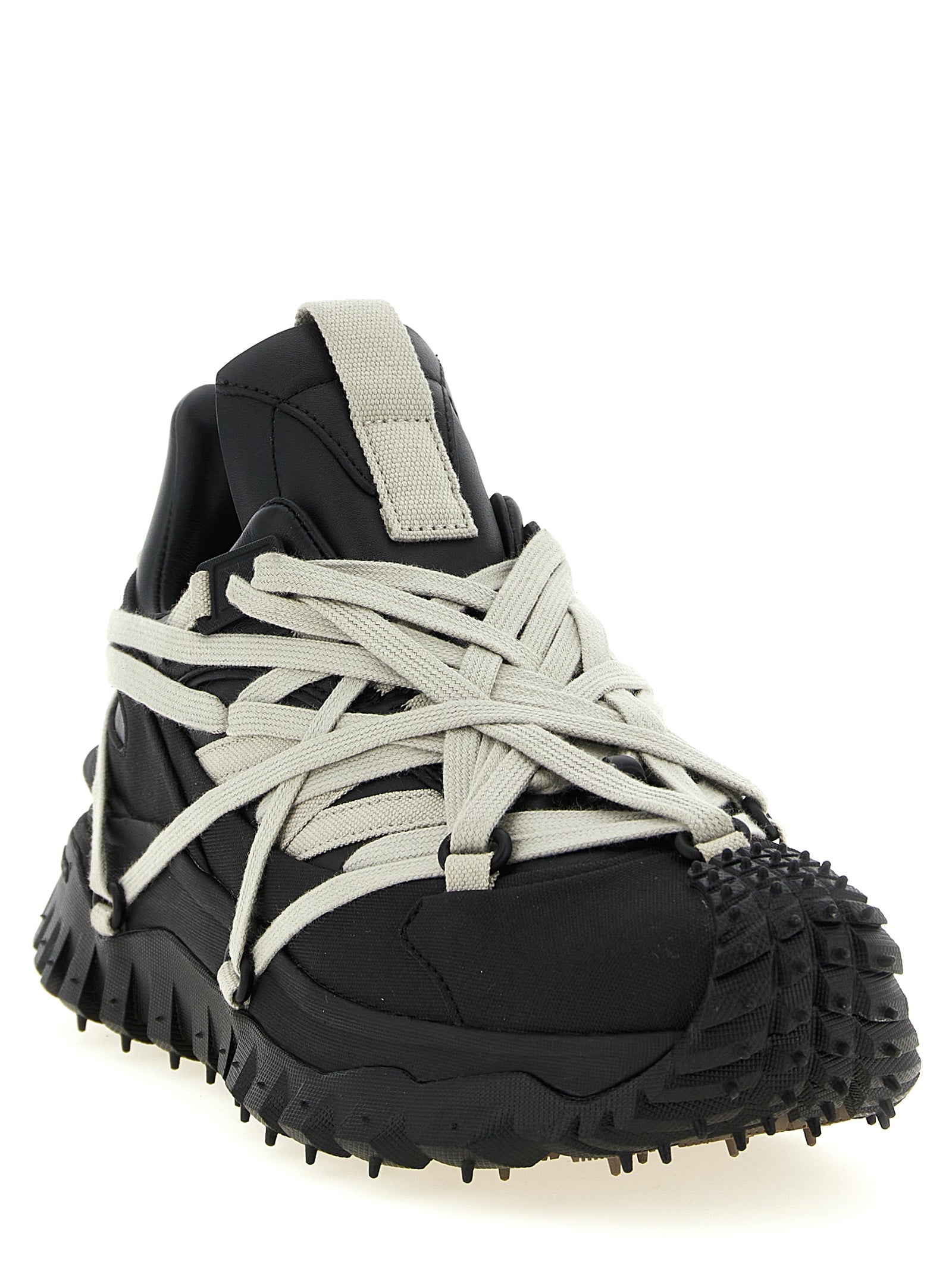 Rick Owens Black Cowhide Athletic Men's Sneakers