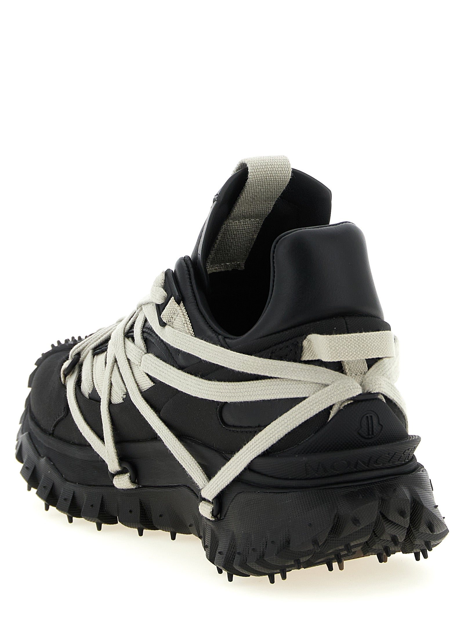 Rick Owens Black Cowhide Athletic Men's Sneakers