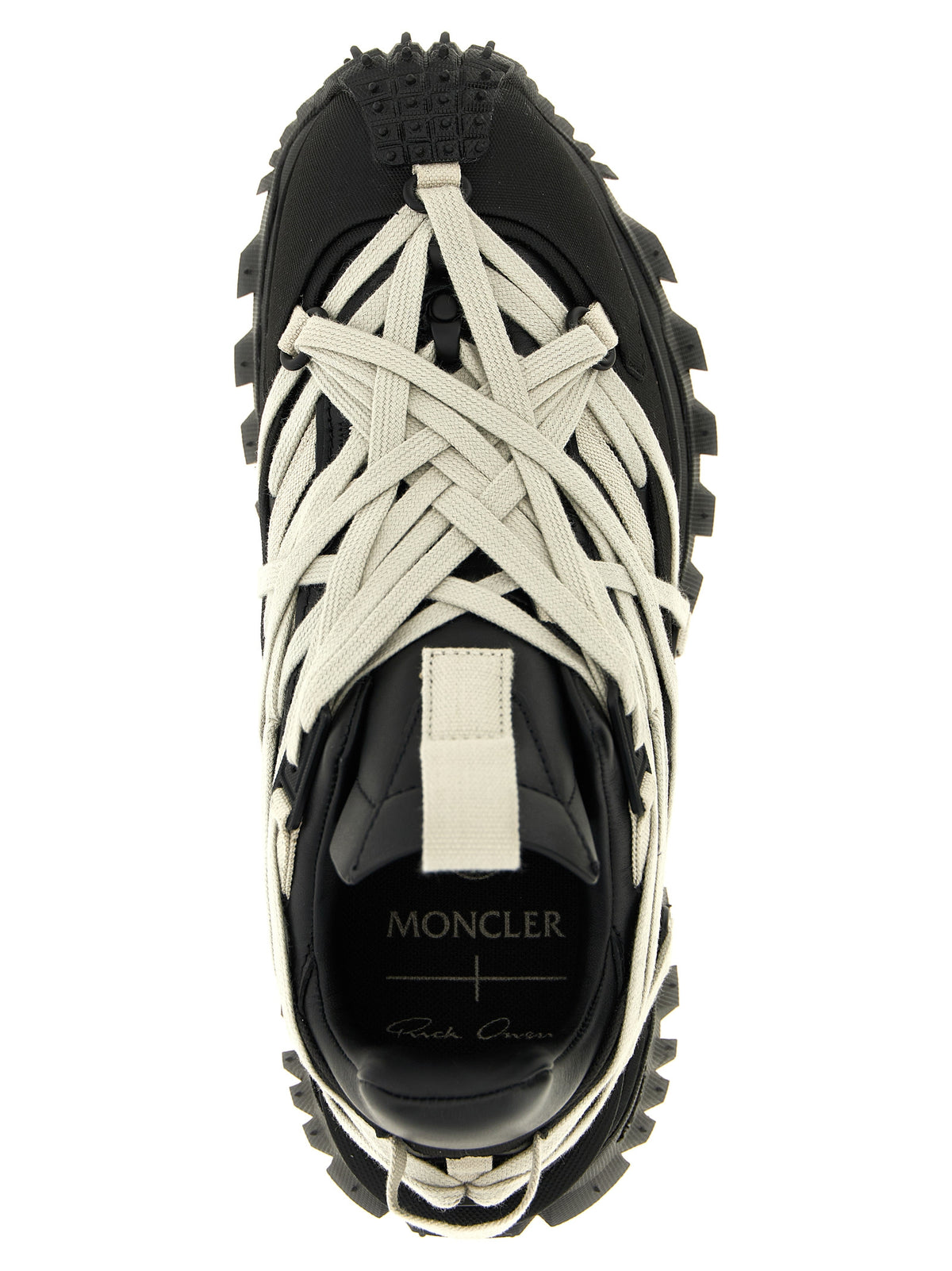 Rick Owens Black Cowhide Athletic Men's Sneakers