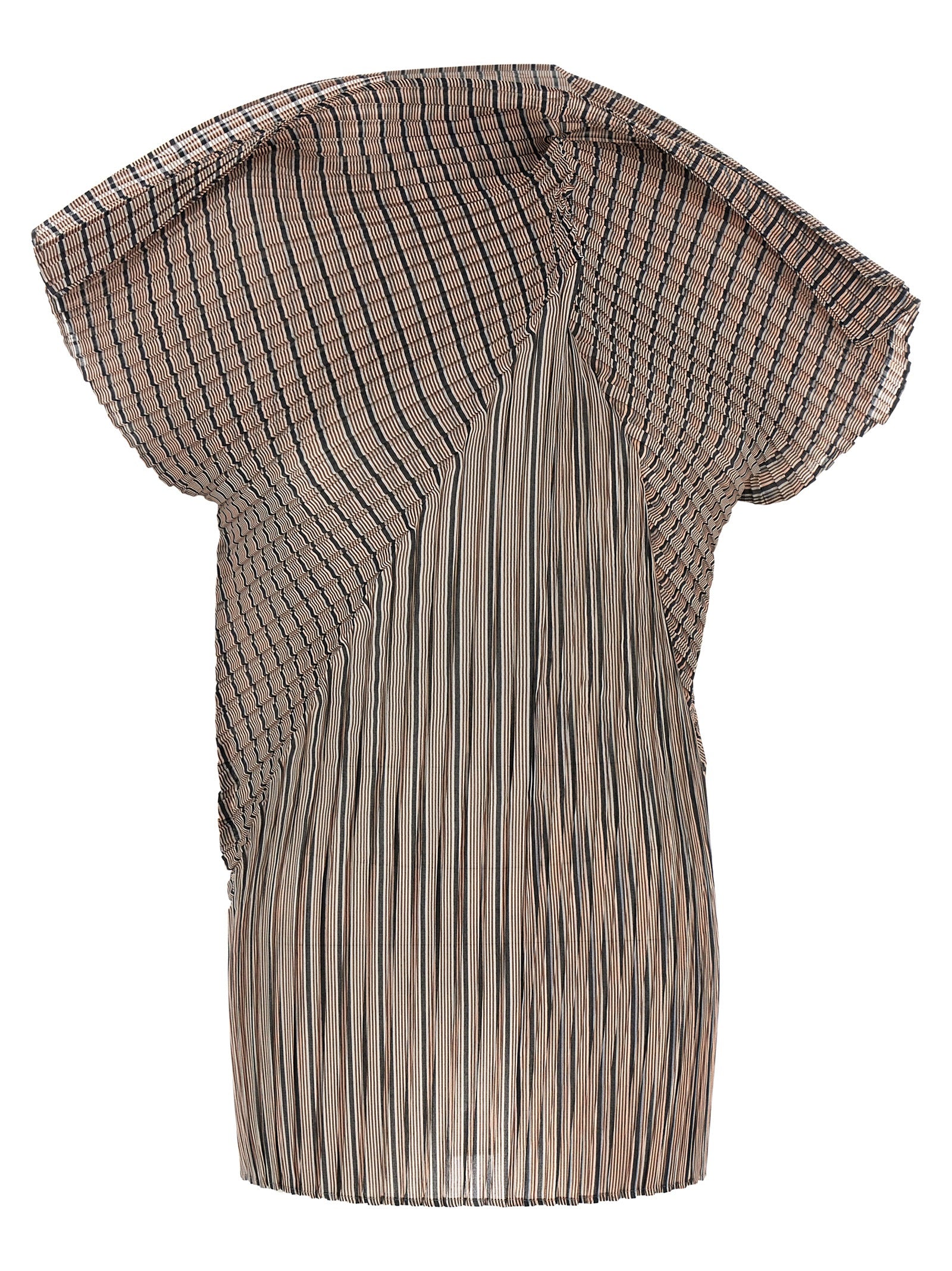 Issey Miyake Brown Polyester Women's Blouse