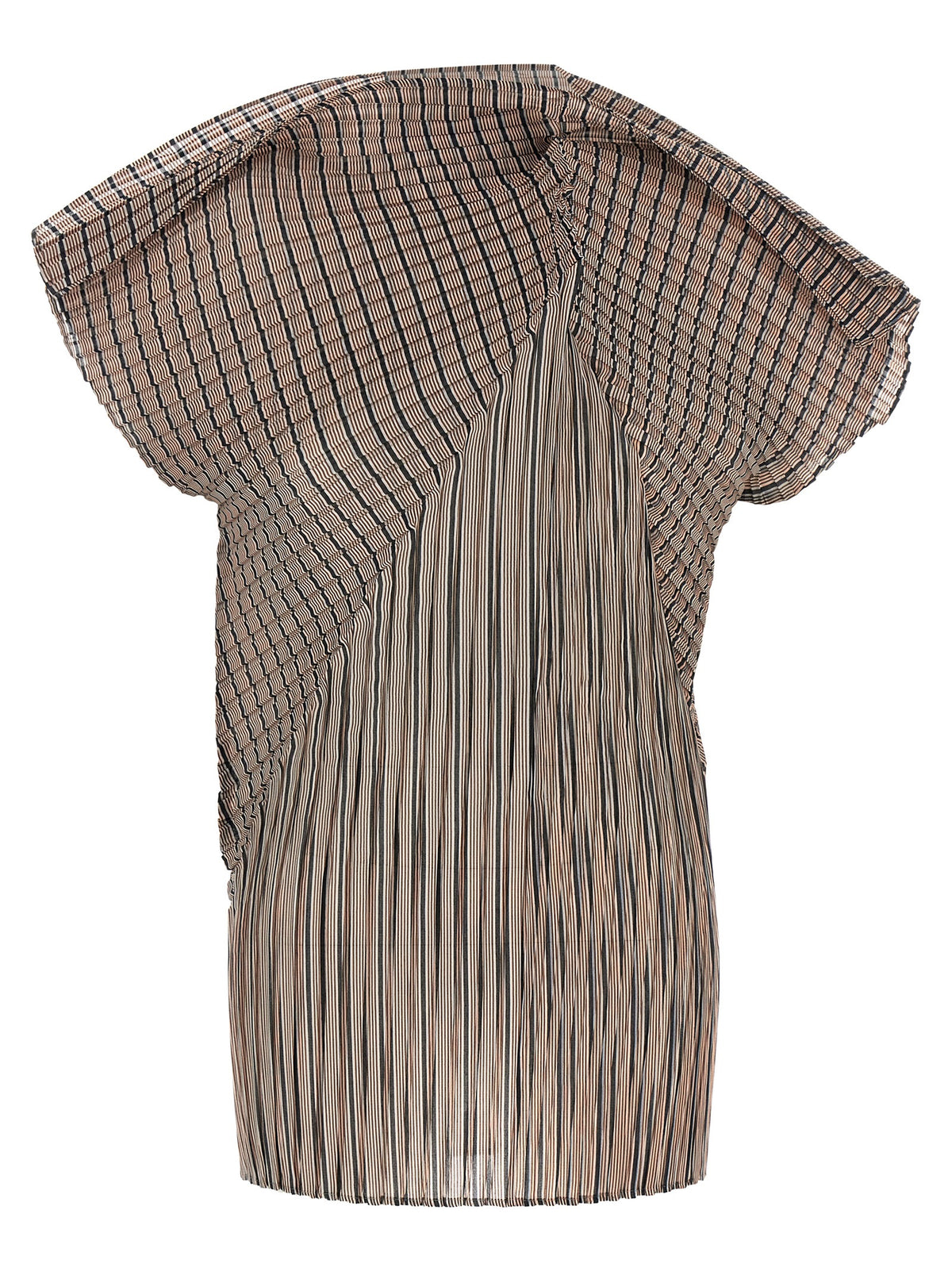 Issey Miyake Brown Polyester Women's Blouse