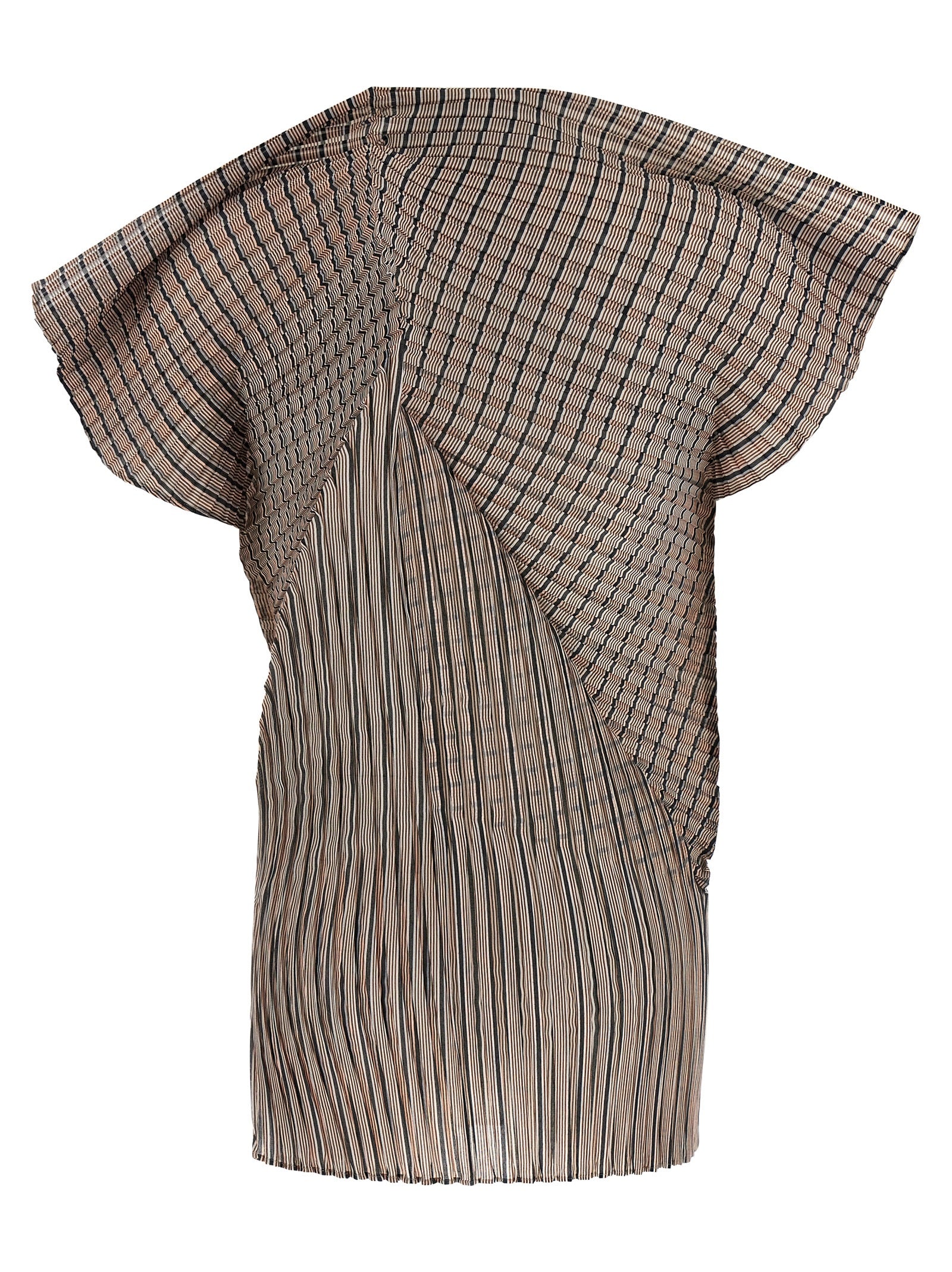 Issey Miyake Brown Polyester Women's Blouse