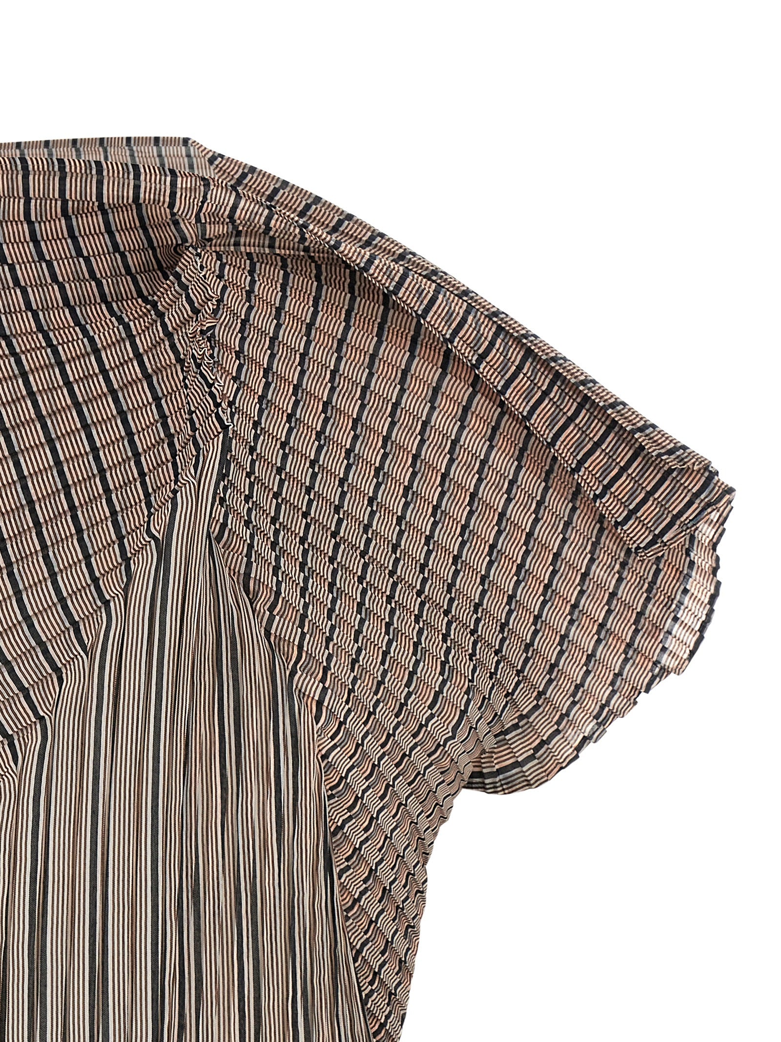 Issey Miyake Brown Polyester Women's Blouse