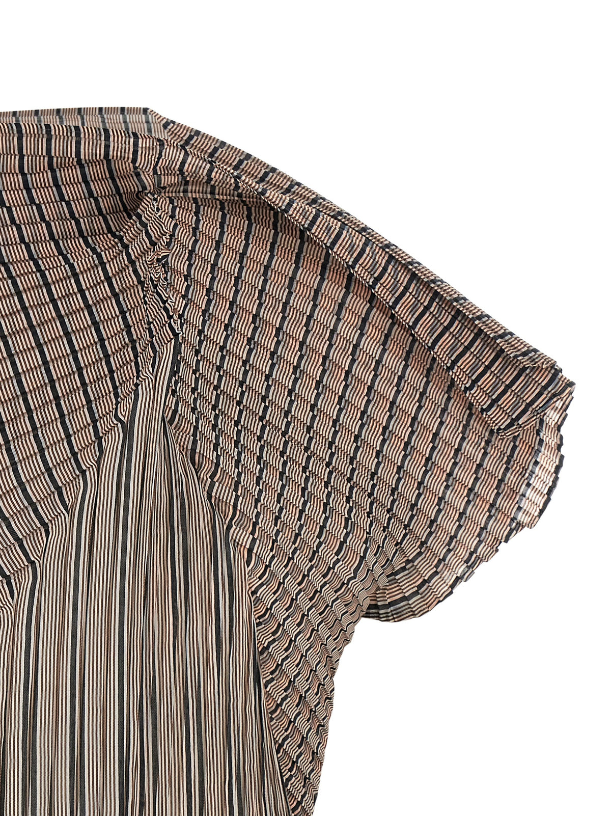 Issey Miyake Brown Polyester Women's Blouse
