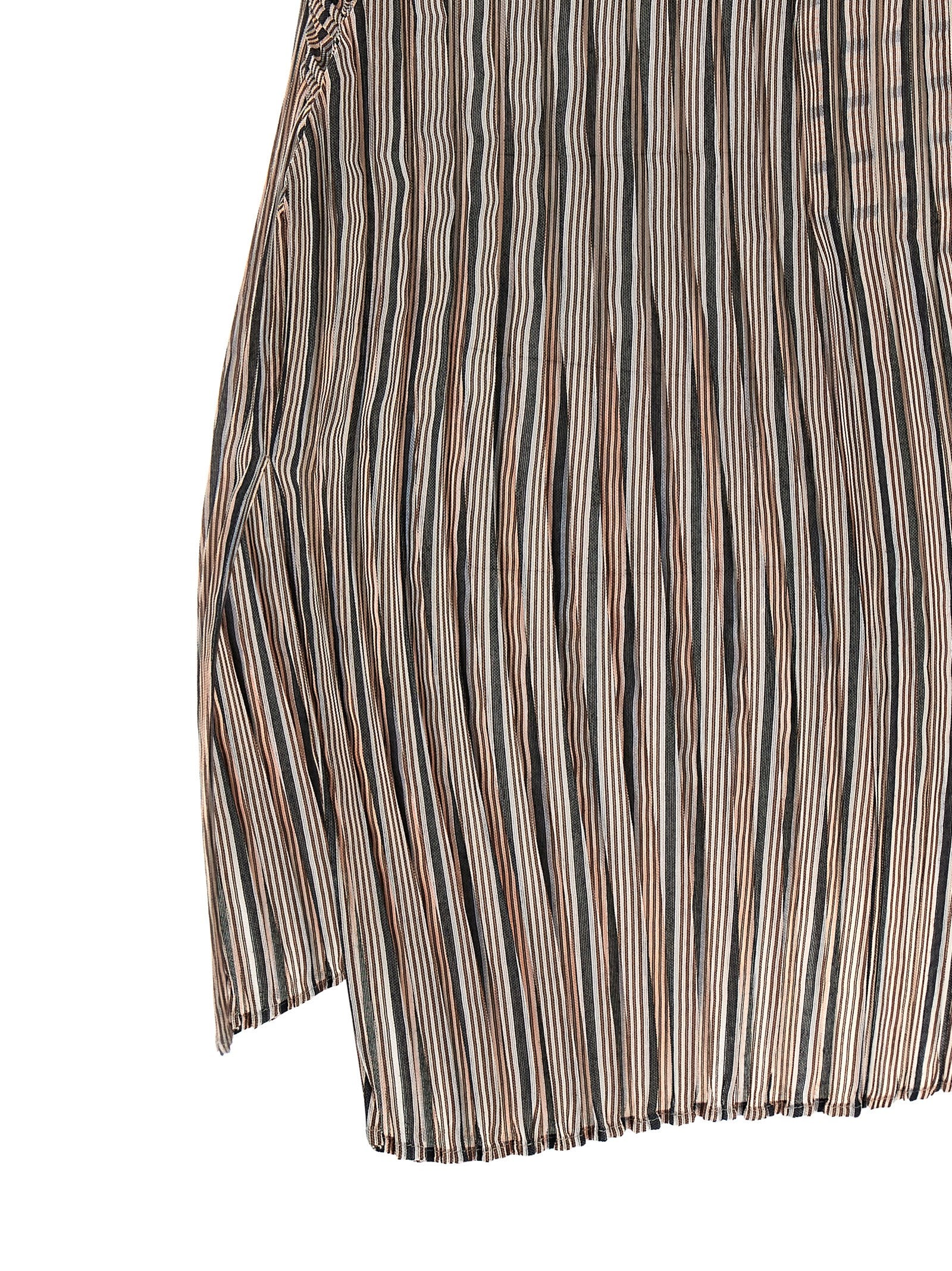 Issey Miyake Brown Polyester Women's Blouse