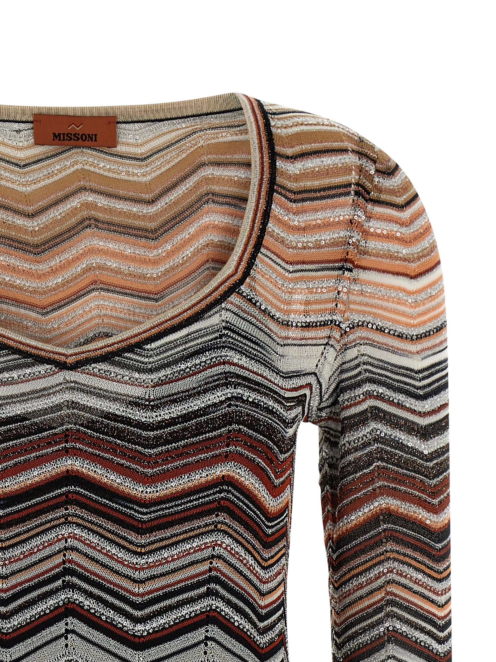 Missoni Brown Viscose Short Women's Dress
