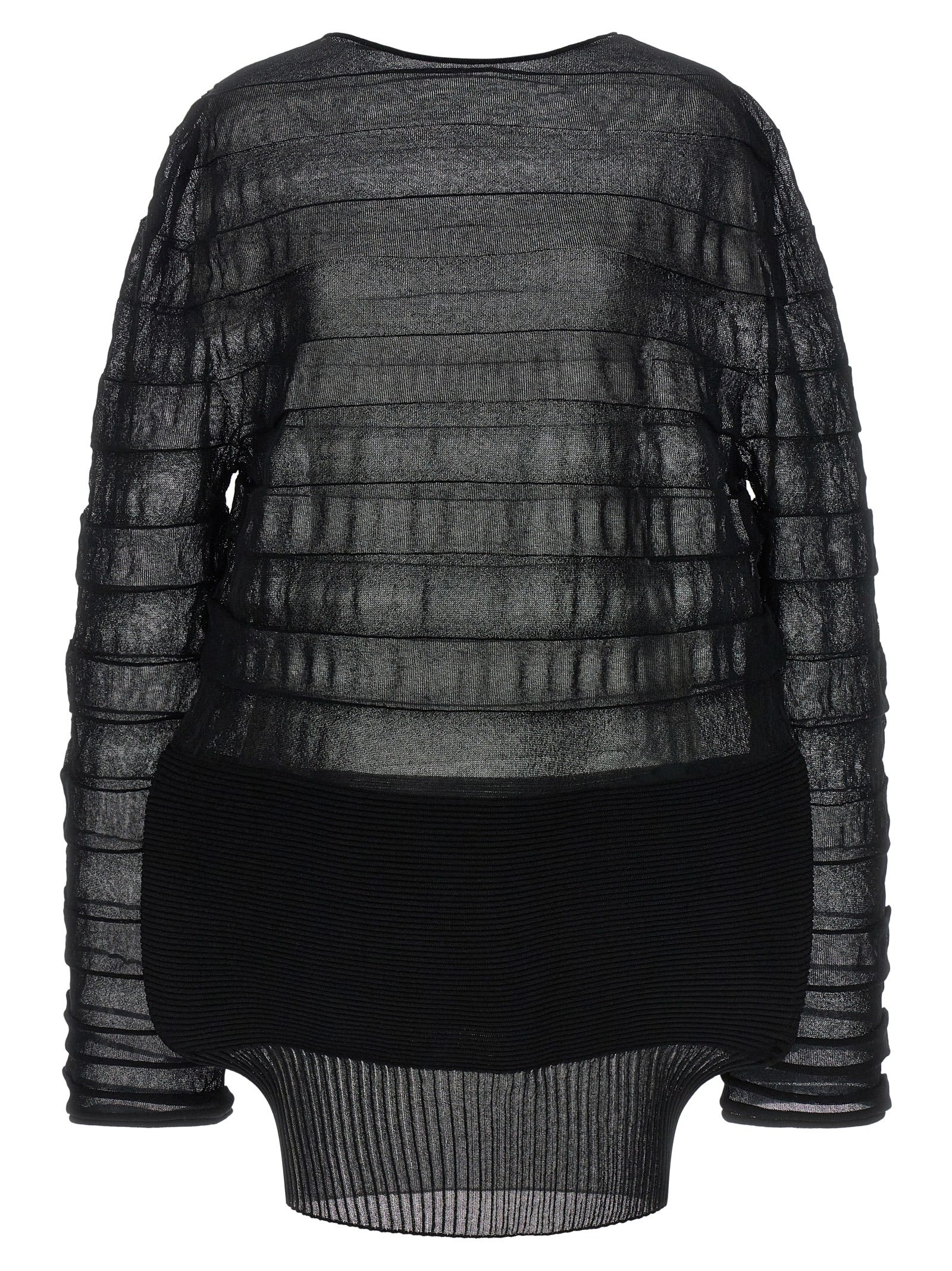 Issey Miyake Black Polyester Women's Sweatshirt