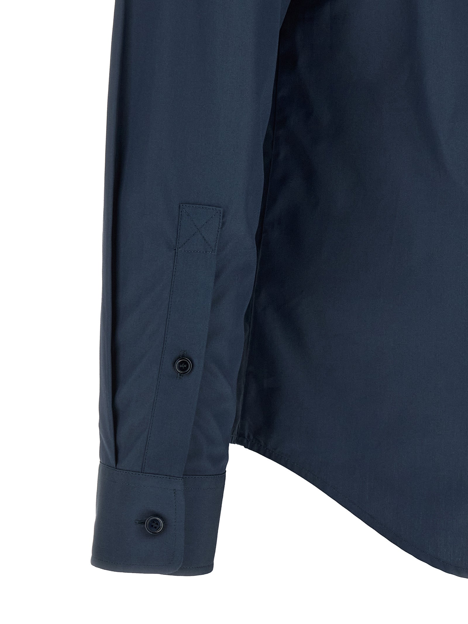 Burberry Blue Cotton Men's Blouse