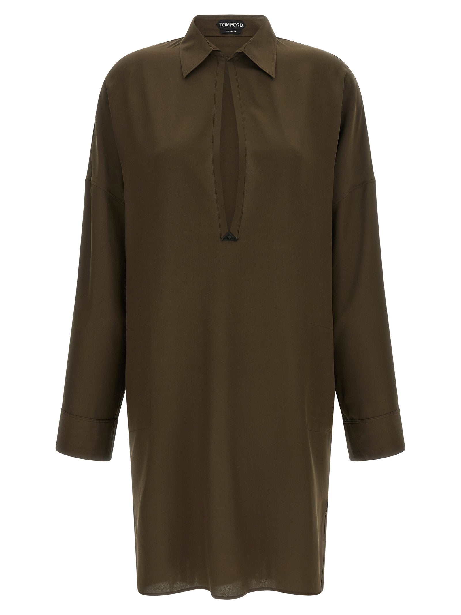 Tom Ford Bicolor Silk Midi Women's Dress