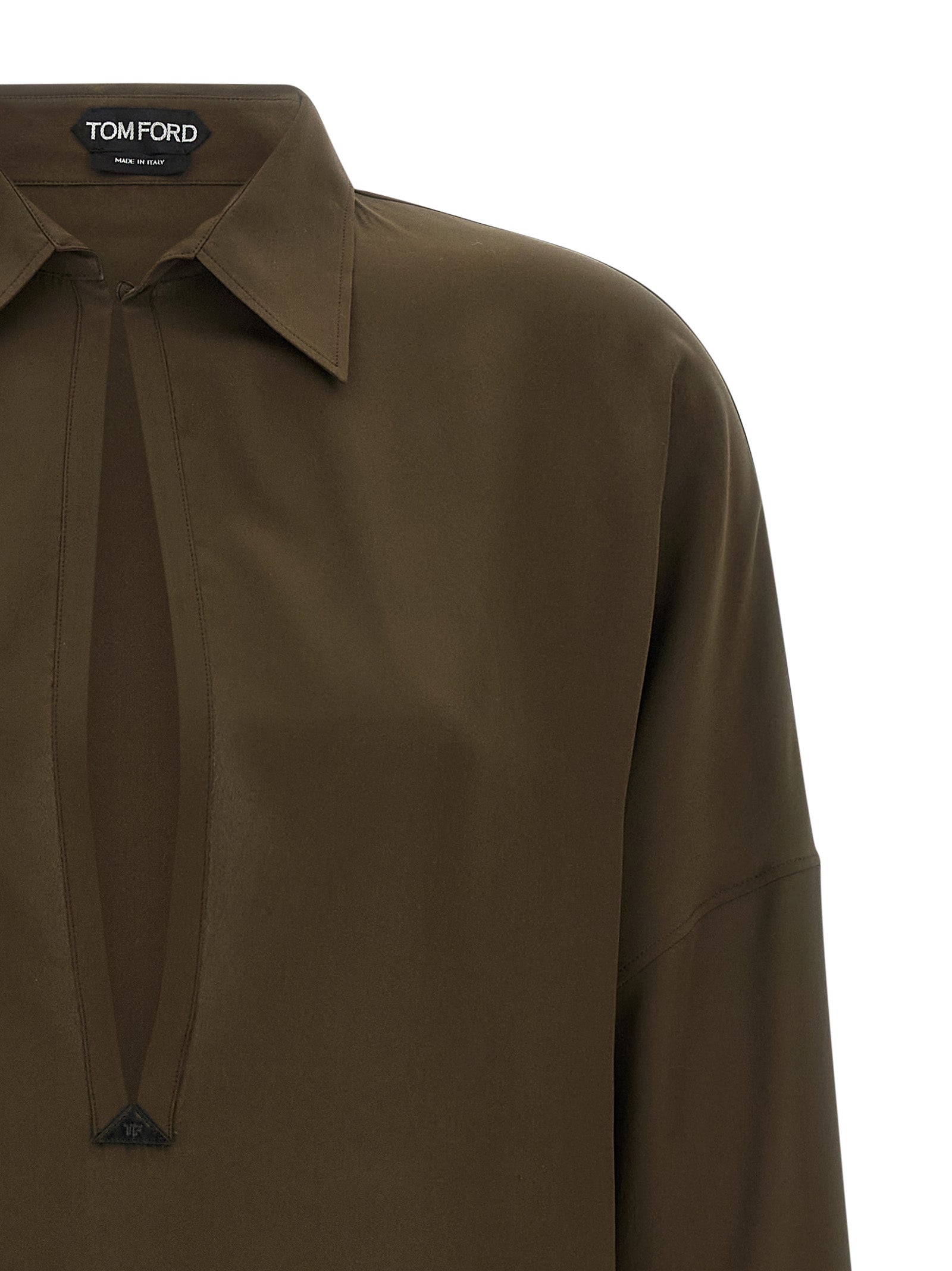 Tom Ford Bicolor Silk Midi Women's Dress