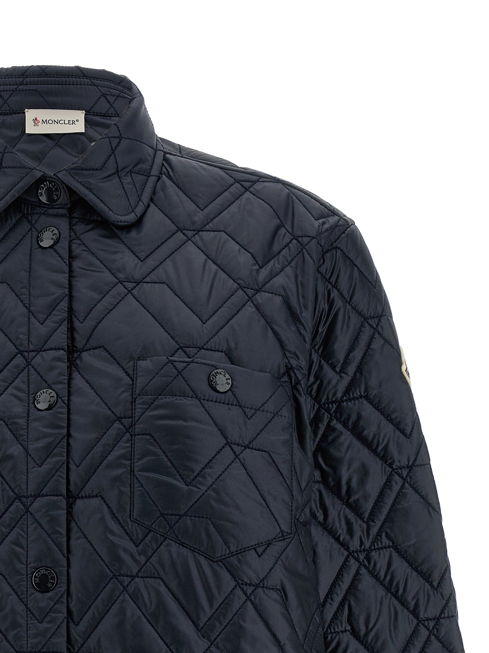 Moncler Blue Polyamide Shell Women's Jacket