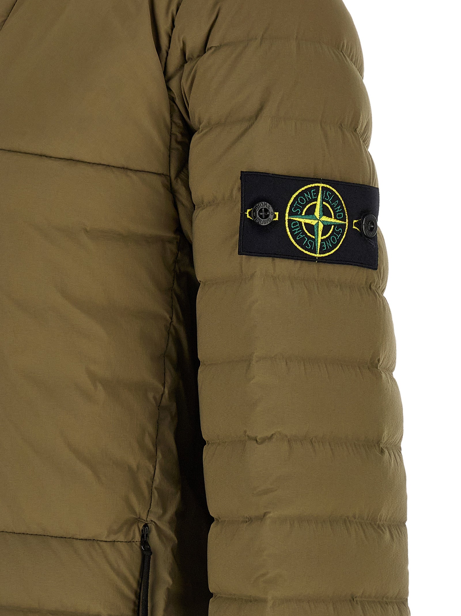 Stone Island Bicolor Polyamide Full-Length Men's Jacket