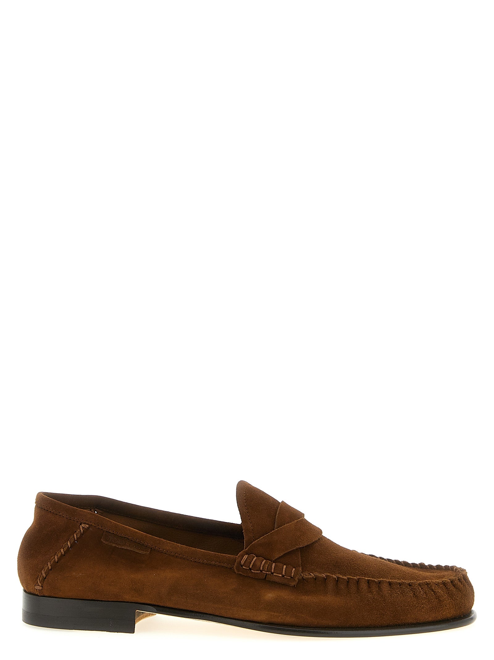 Tom Ford Brown Suede Leather Slip-On Men's Loafers