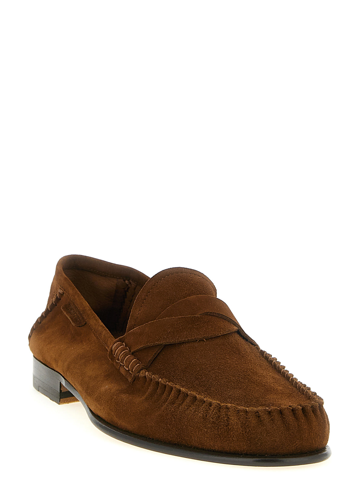 Tom Ford Brown Suede Leather Slip-On Men's Loafers