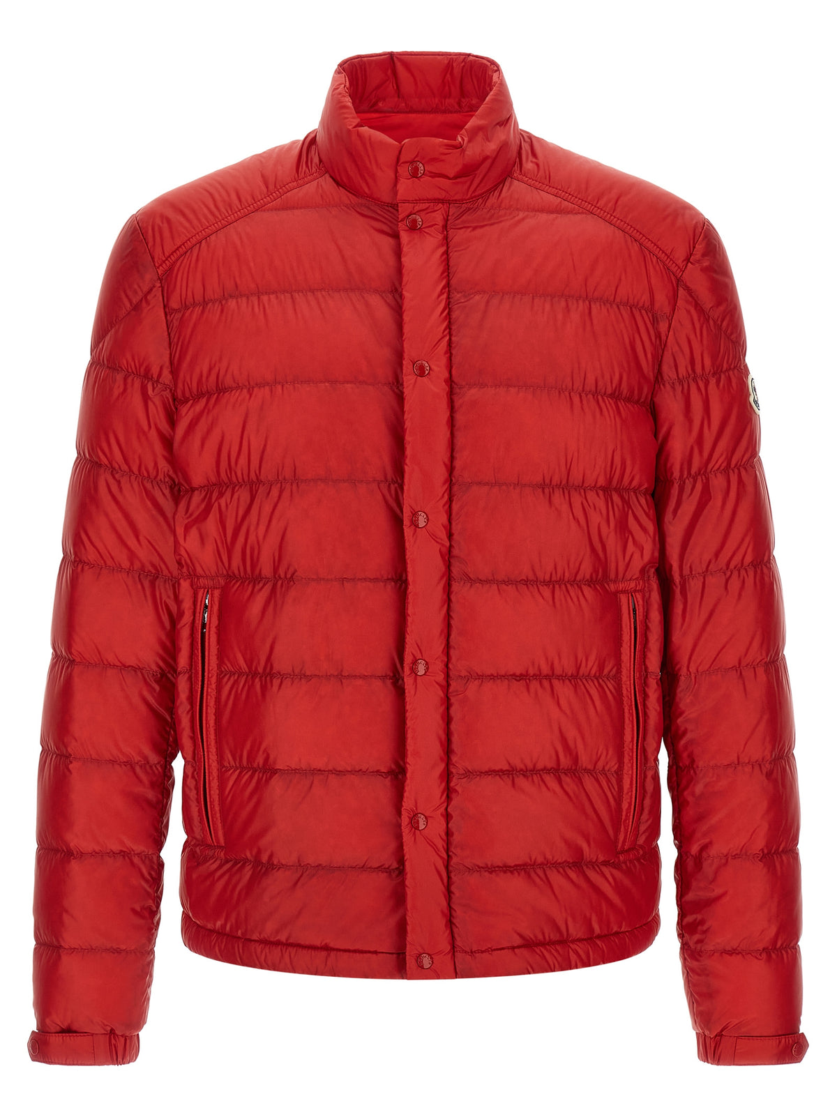 Moncler Red Polyamide Full-Length Men's Jacket