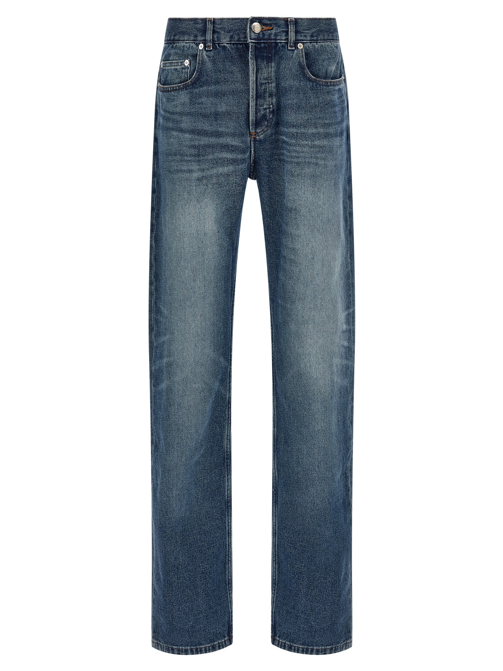 A.P.C. Blue Cotton Straight-Leg Men's Jeans