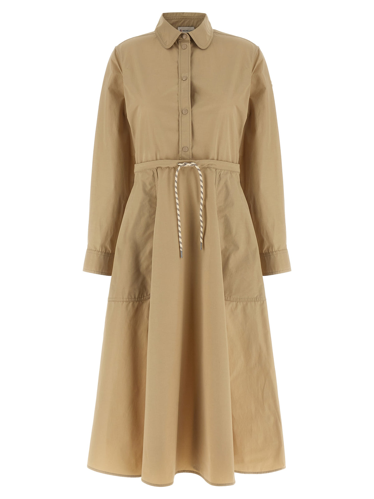 Moncler Beige Polyester Long Women's Dress