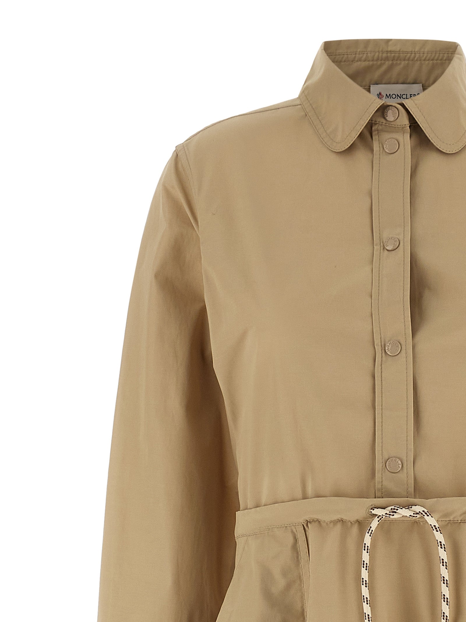 Moncler Beige Polyester Long Women's Dress