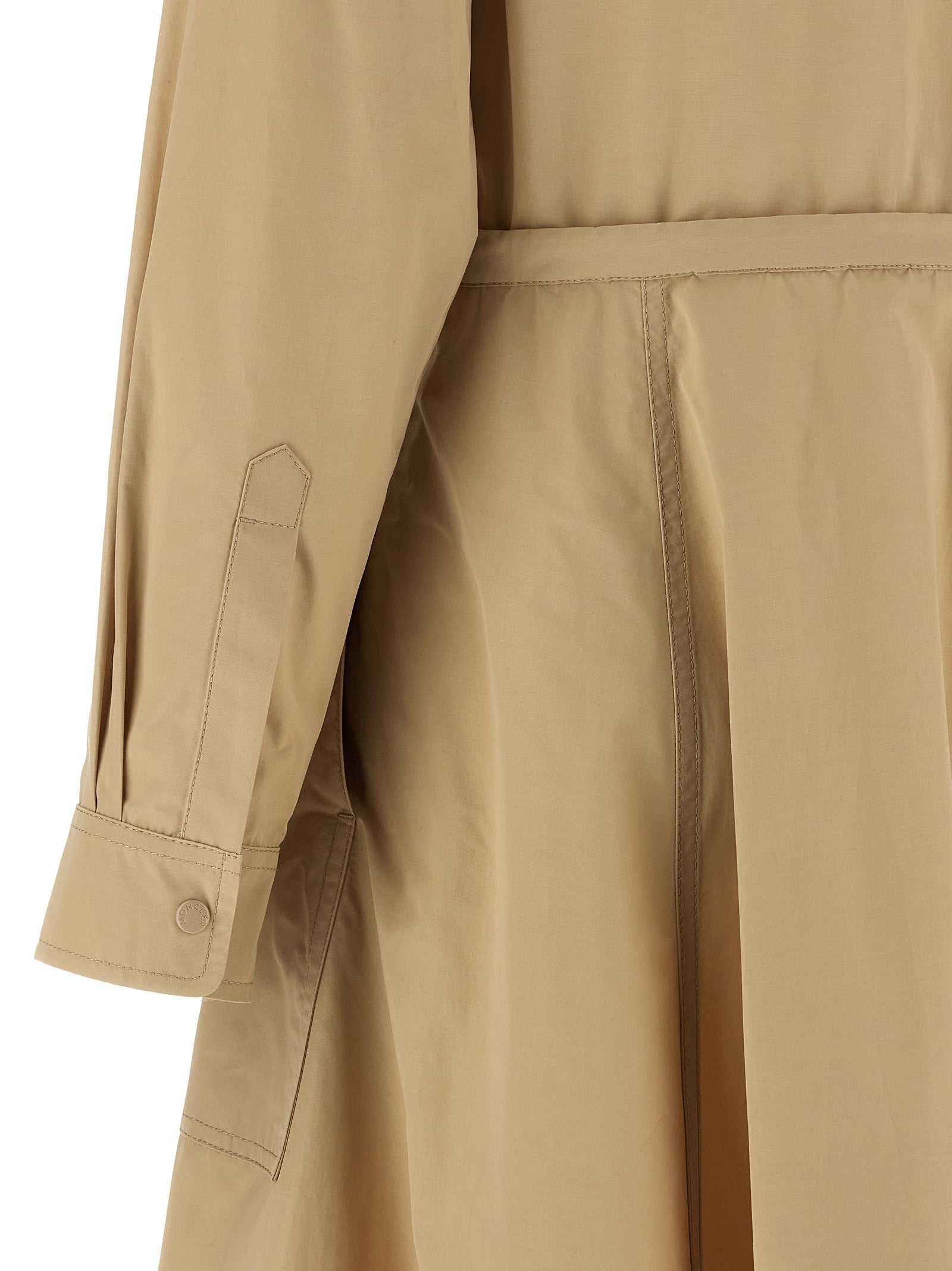 Moncler Beige Polyester Long Women's Dress