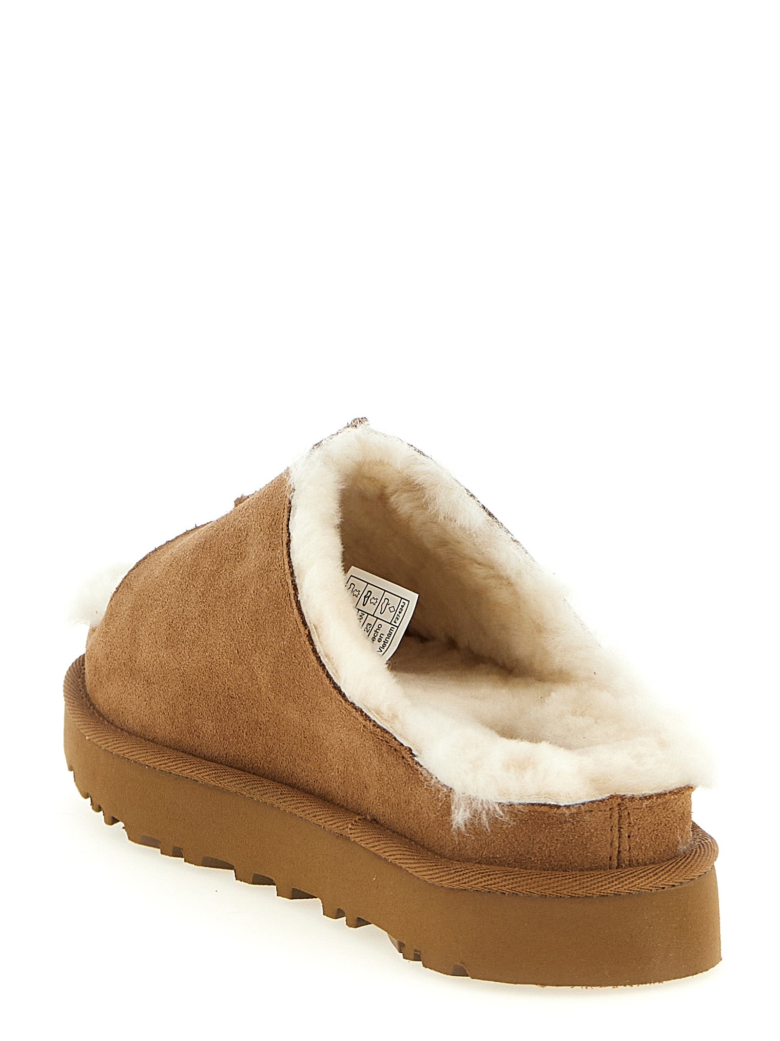 UGG Brown Leather Women's Slides