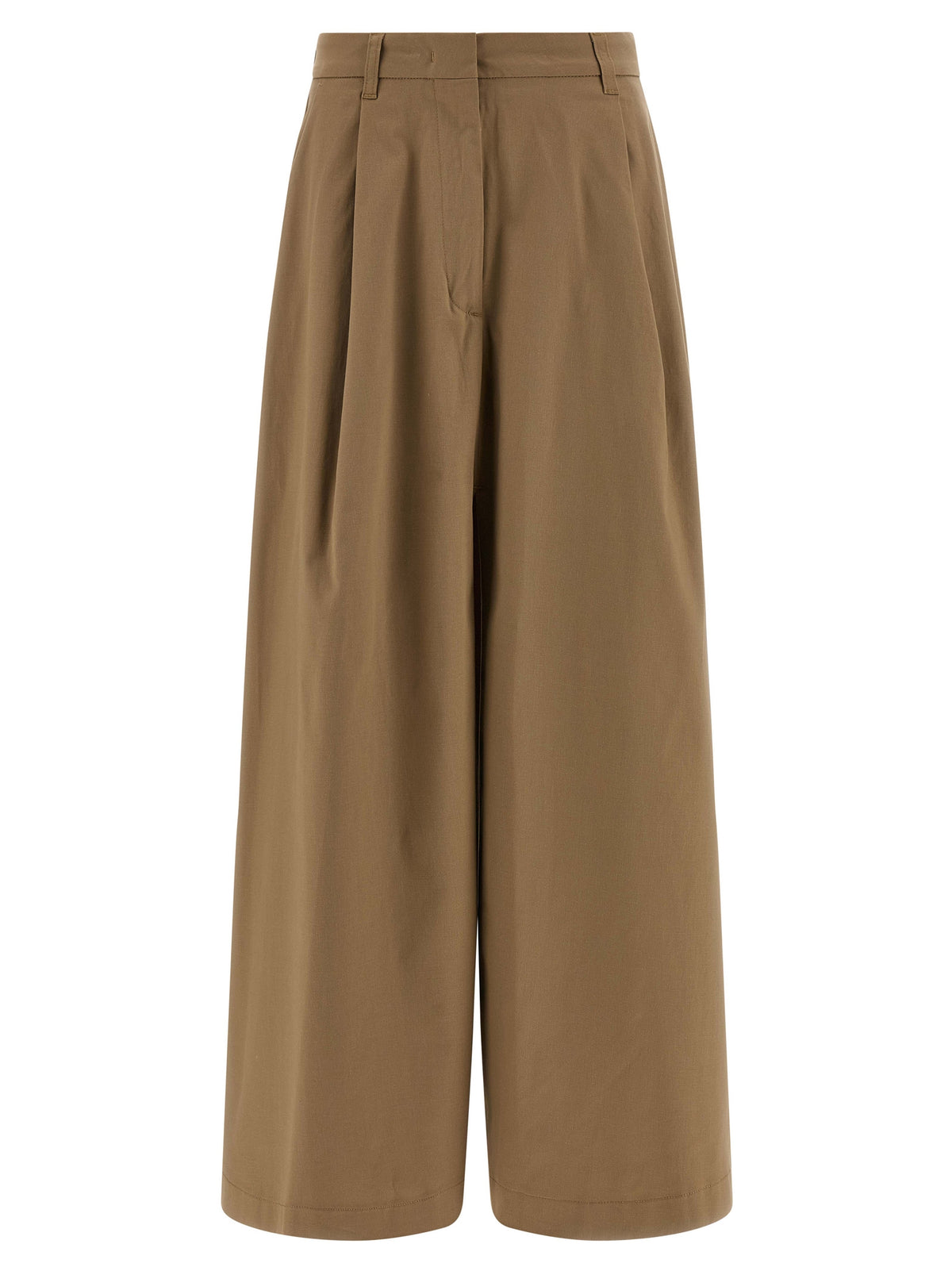 THELATEST Brown Cotton Mini Women's Skirt