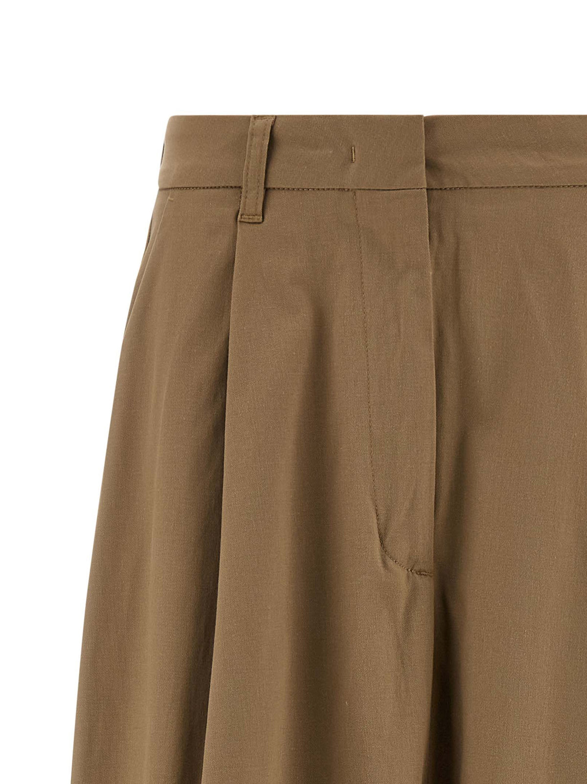 THELATEST Brown Cotton Mini Women's Skirt
