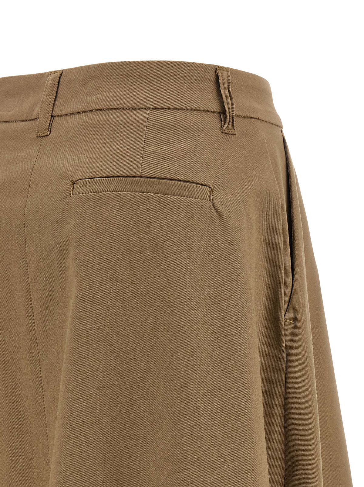 THELATEST Brown Cotton Mini Women's Skirt