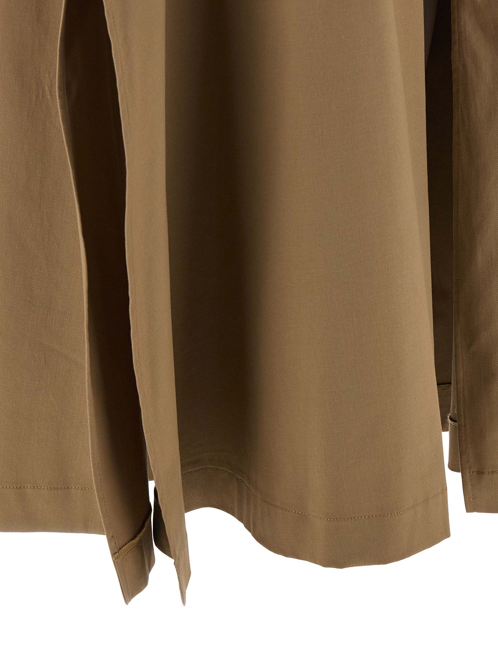 THELATEST Brown Cotton Mini Women's Skirt