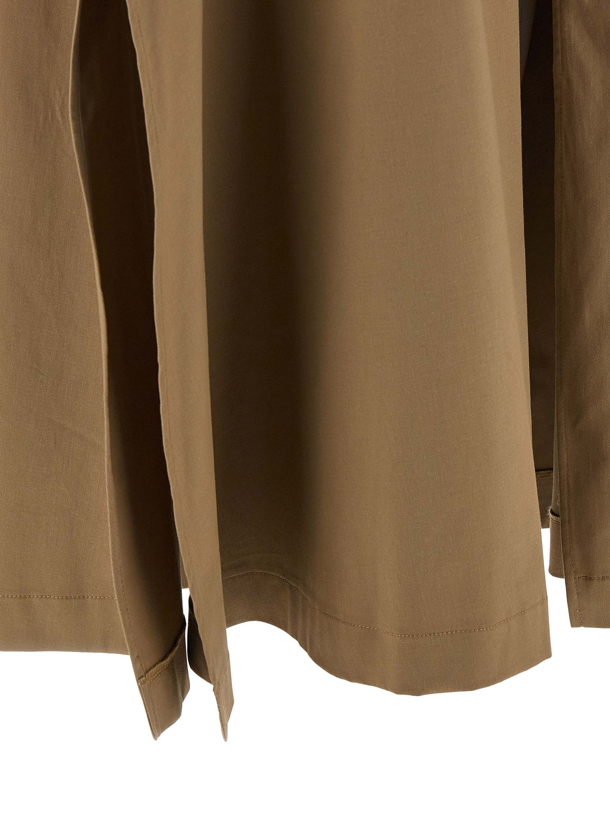 THELATEST Brown Cotton Mini Women's Skirt
