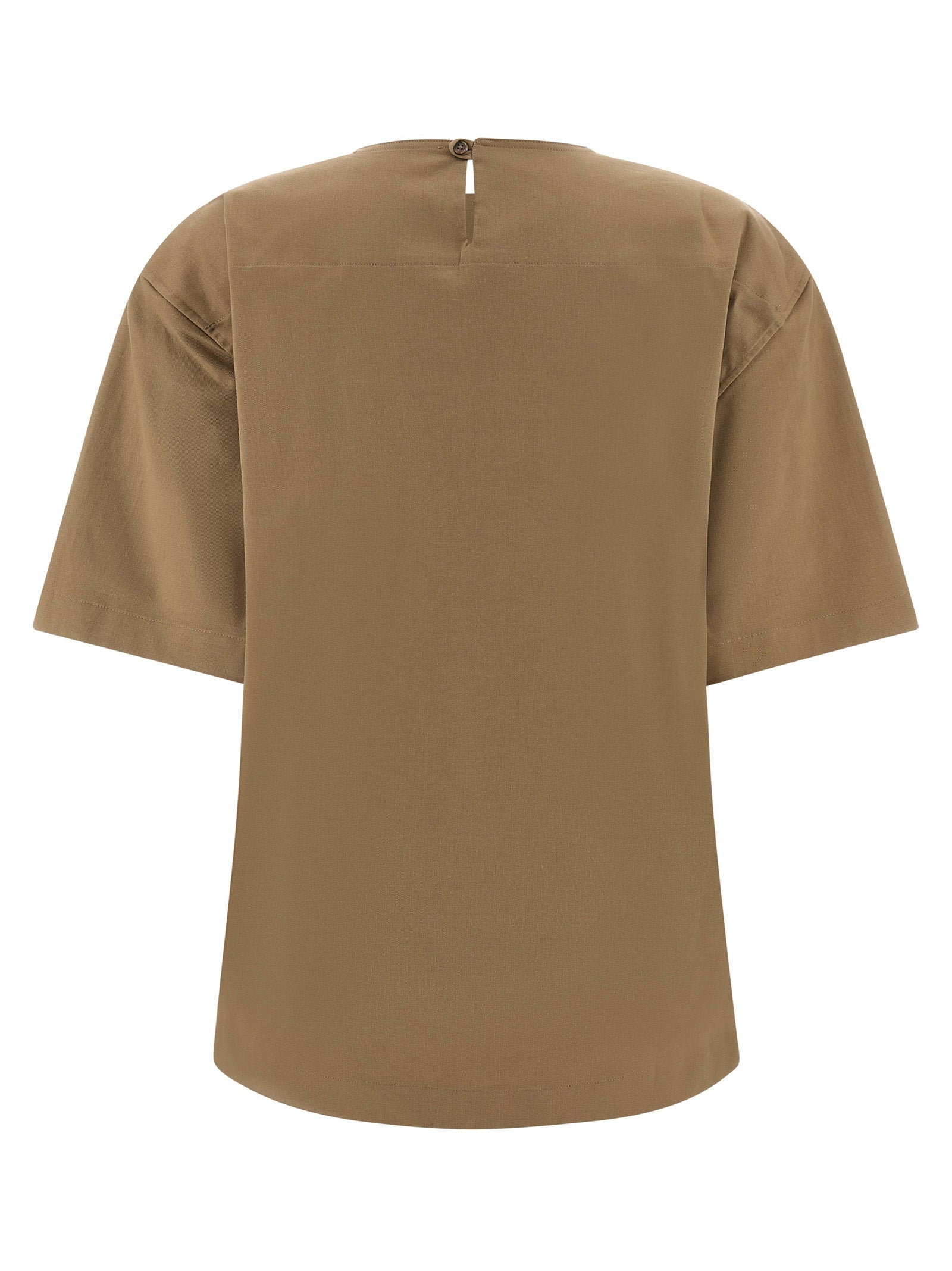 THELATEST Brown Cotton Women's T-Shirt