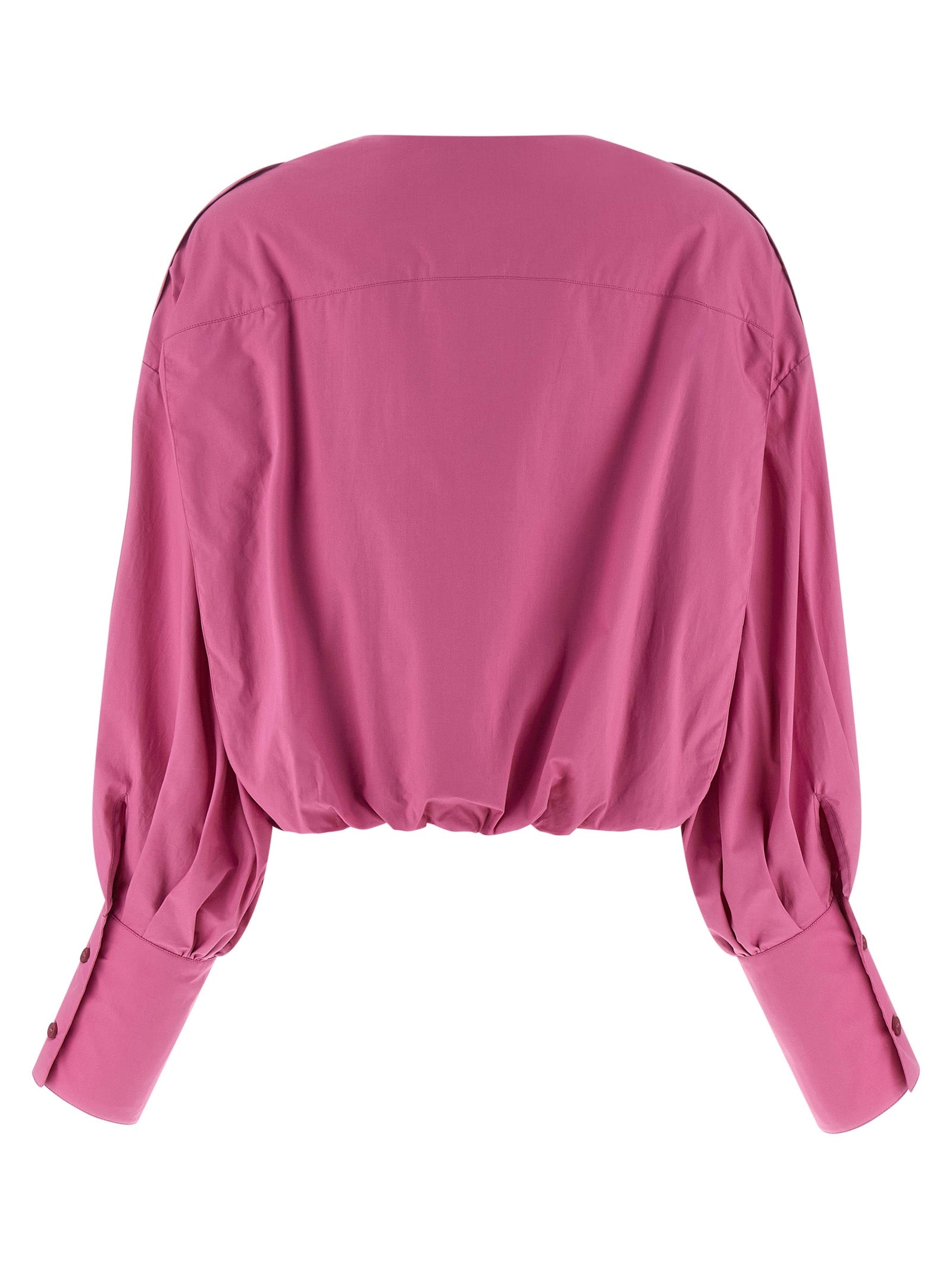 THELATEST Fuchsia Cotton Women's Blouse