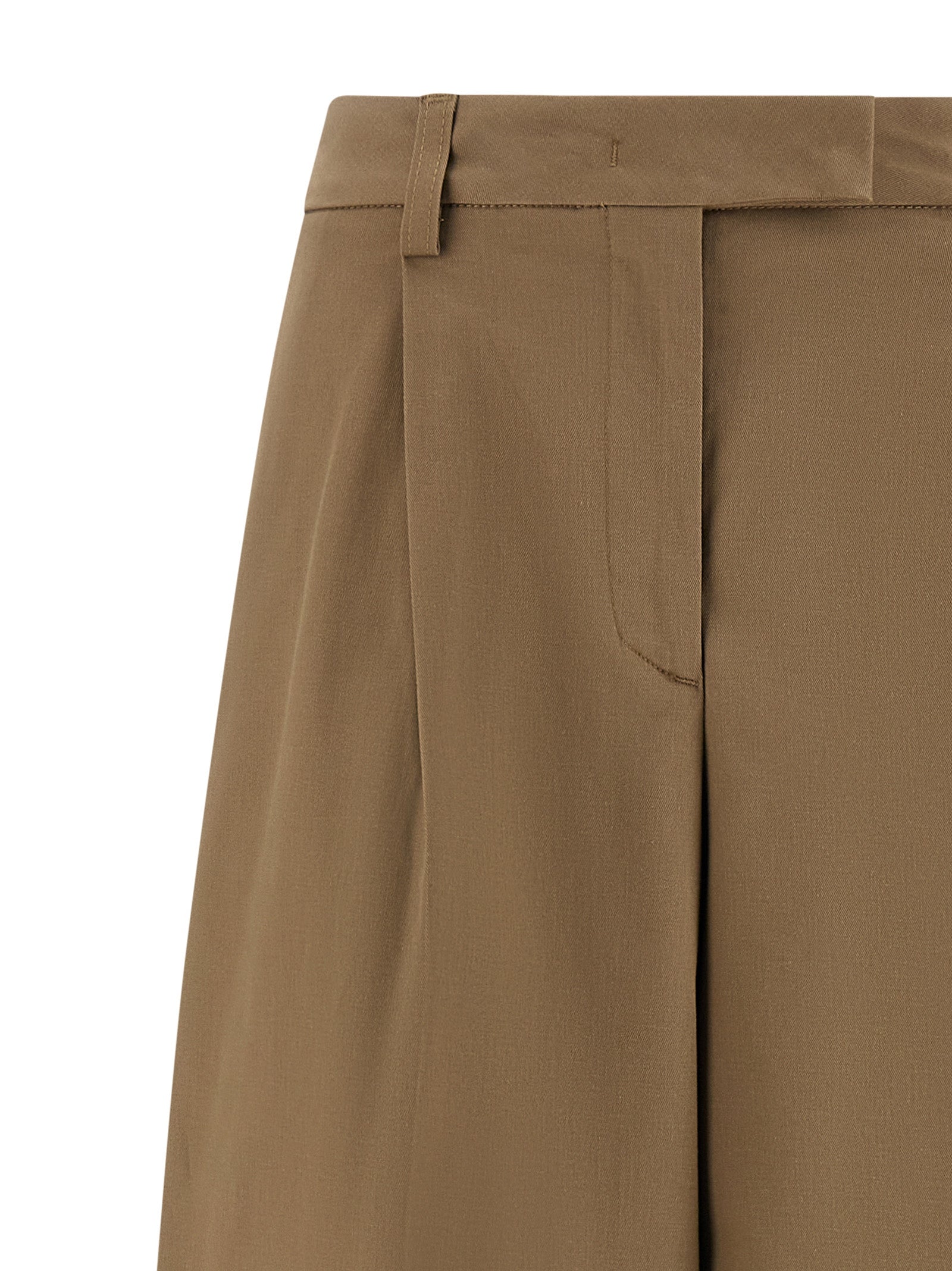 THELATEST Brown Cotton Casual Women's Pants