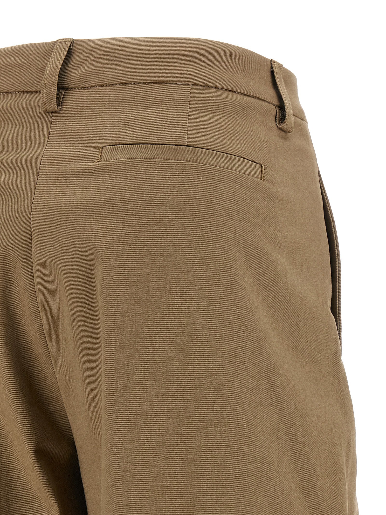 THELATEST Brown Cotton Casual Women's Pants