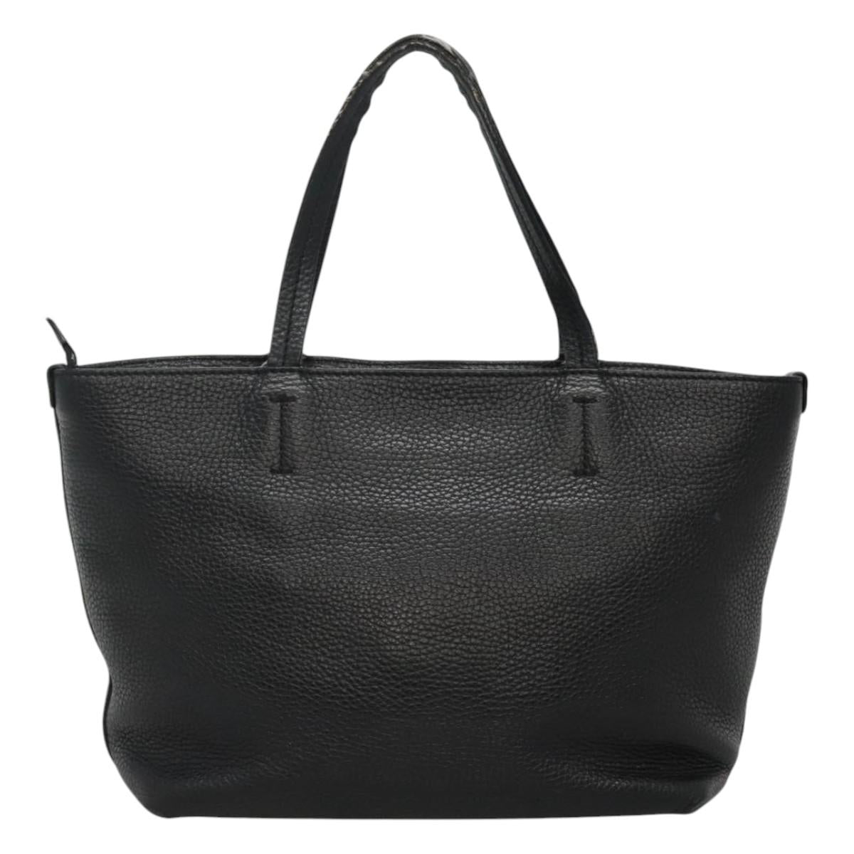 Salvatore Ferragamo Gancini Black Leather Handbag (Pre-Owned)