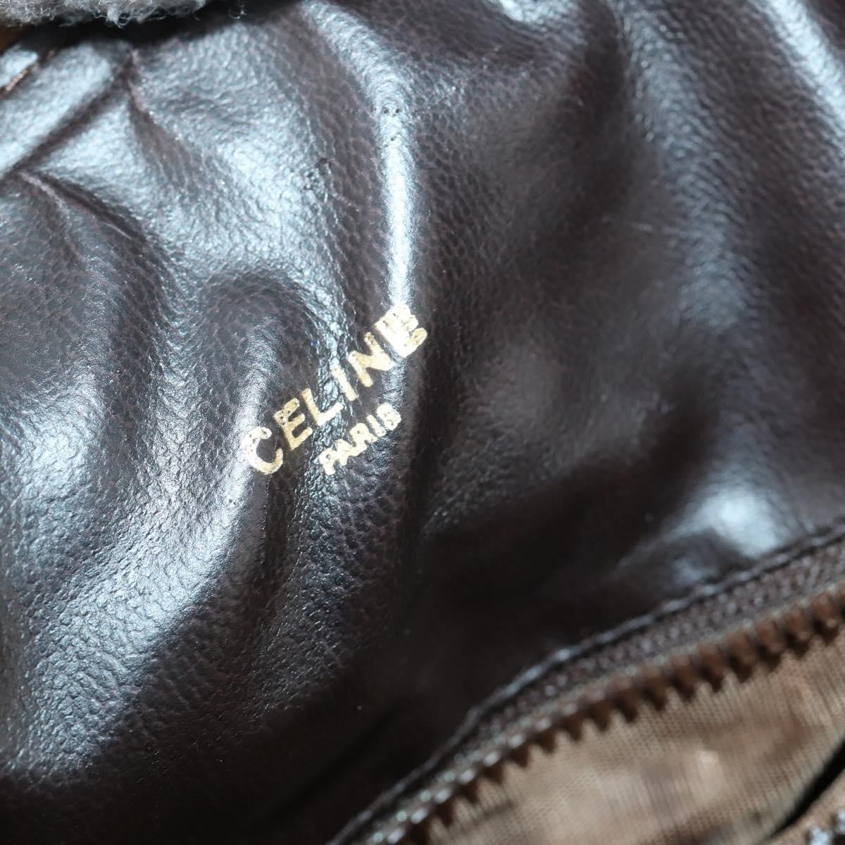 Celine Travel Duffle Triomphe Coated Canvas Beige Canvas Travel Bag Bag (Pre-Owned)