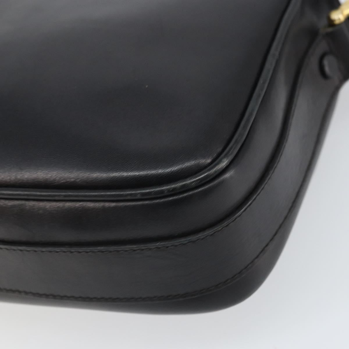Celine Vintage Leather Black Leather Shoulder Bag Bag (Pre-Owned)