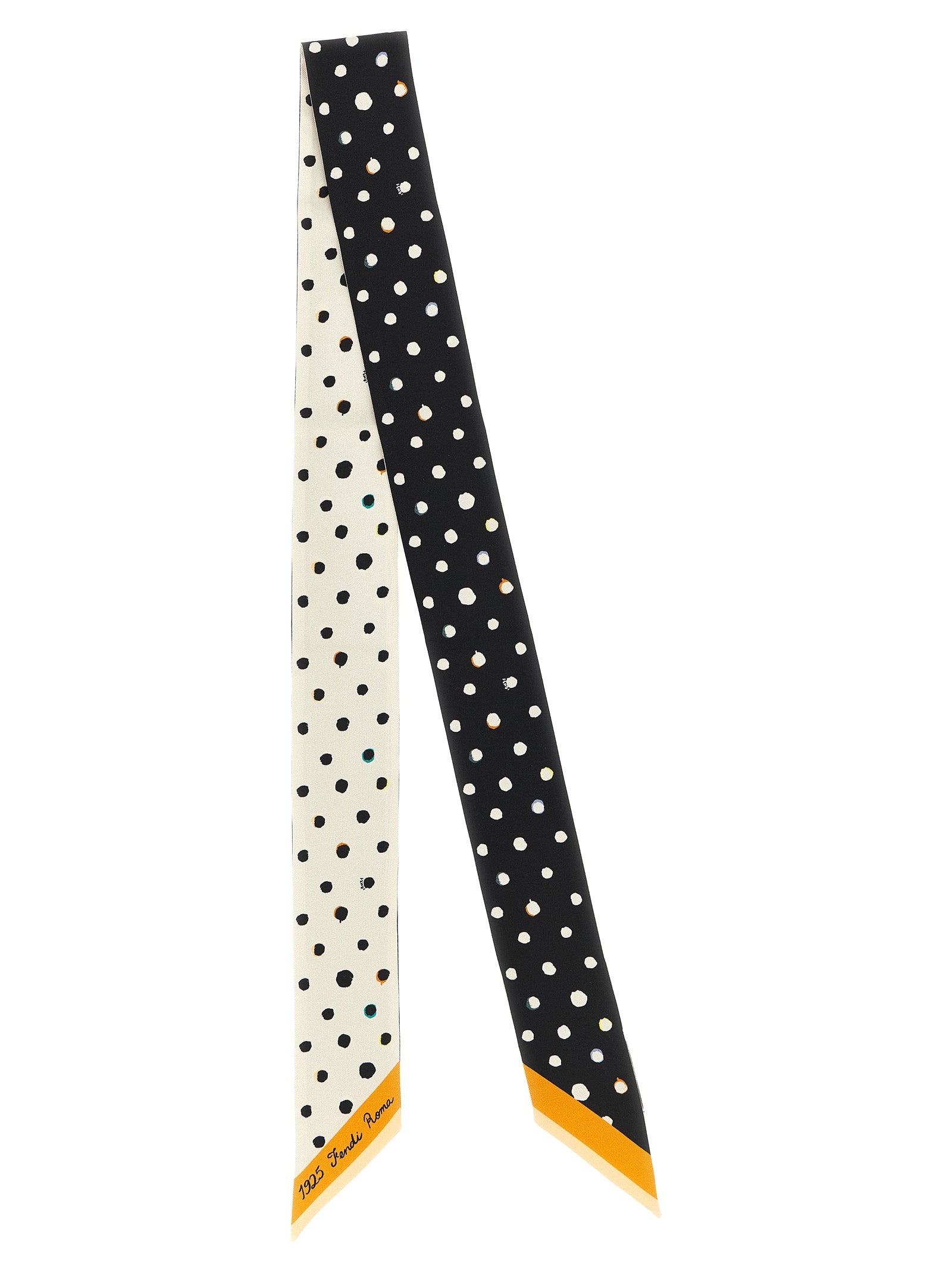 Fendi Bicolor Silk Women's Tie