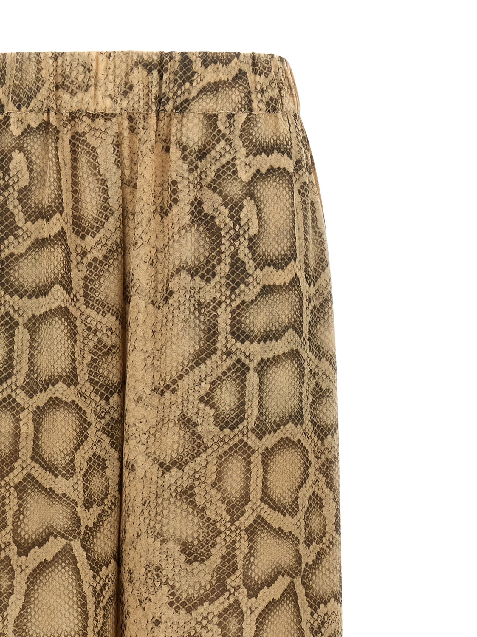 The Andamane Beige Polyester Women's Pants