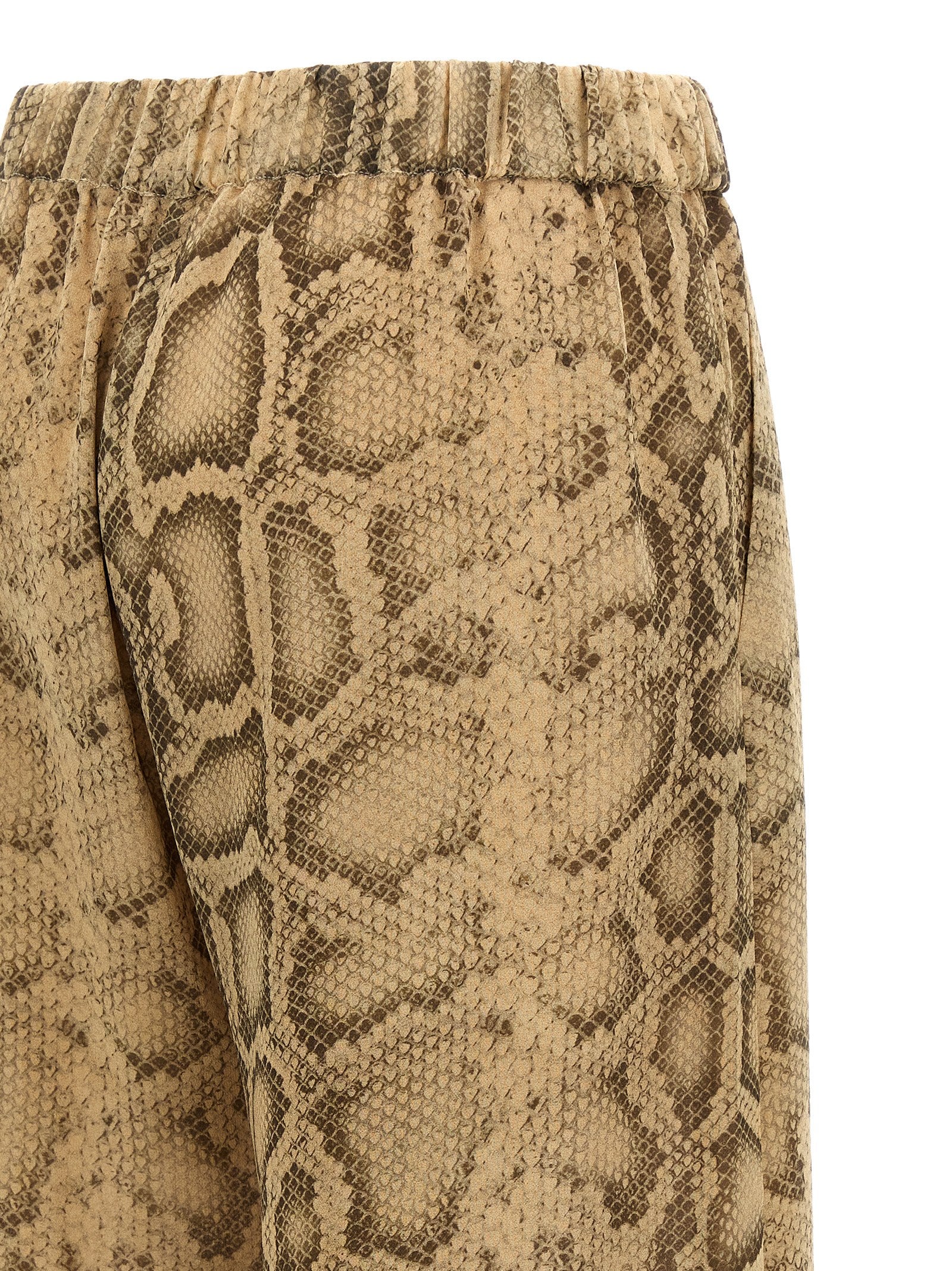 The Andamane Beige Polyester Women's Pants