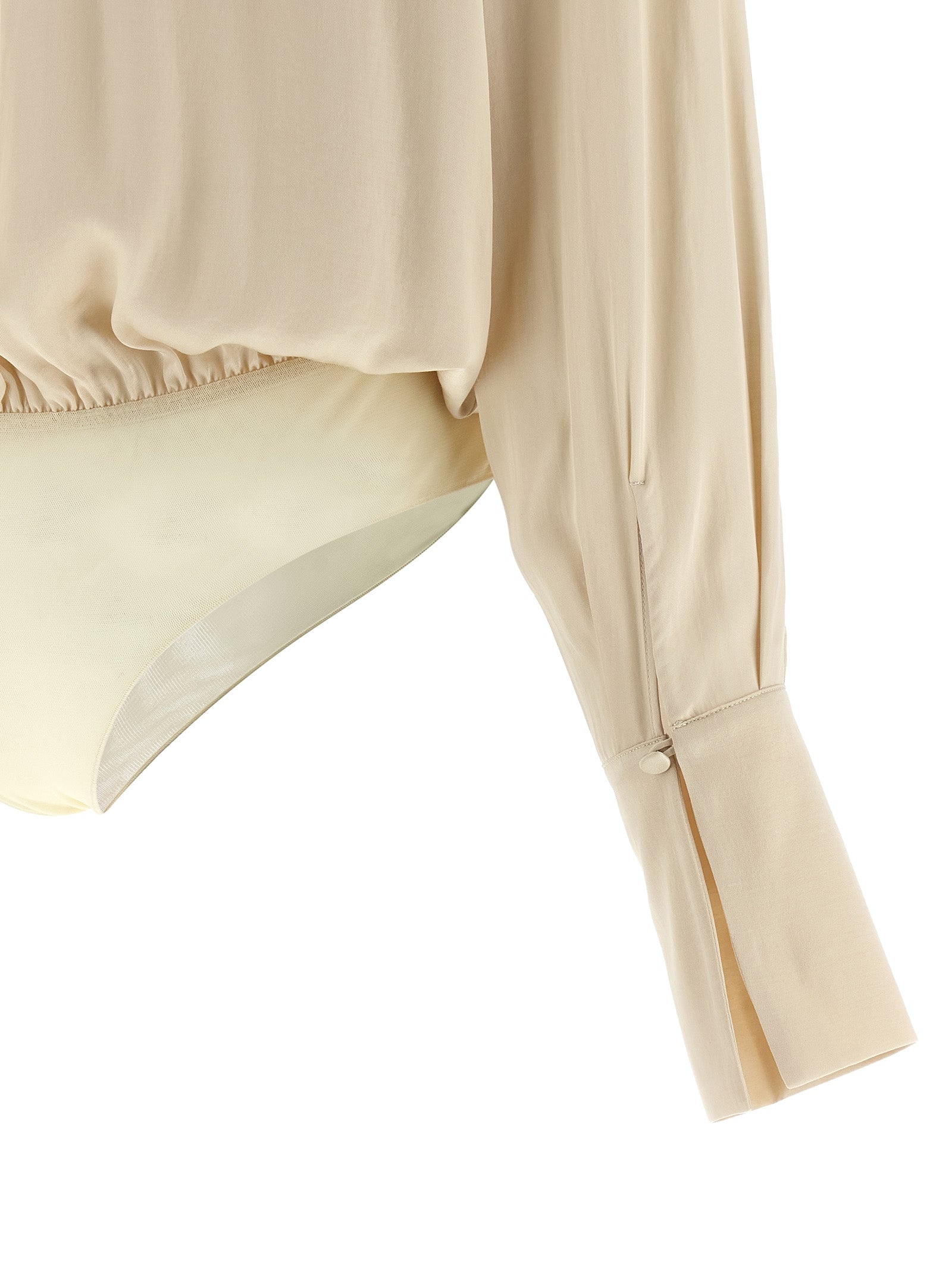 The Andamane Beige Viscose Women's Bodysuit