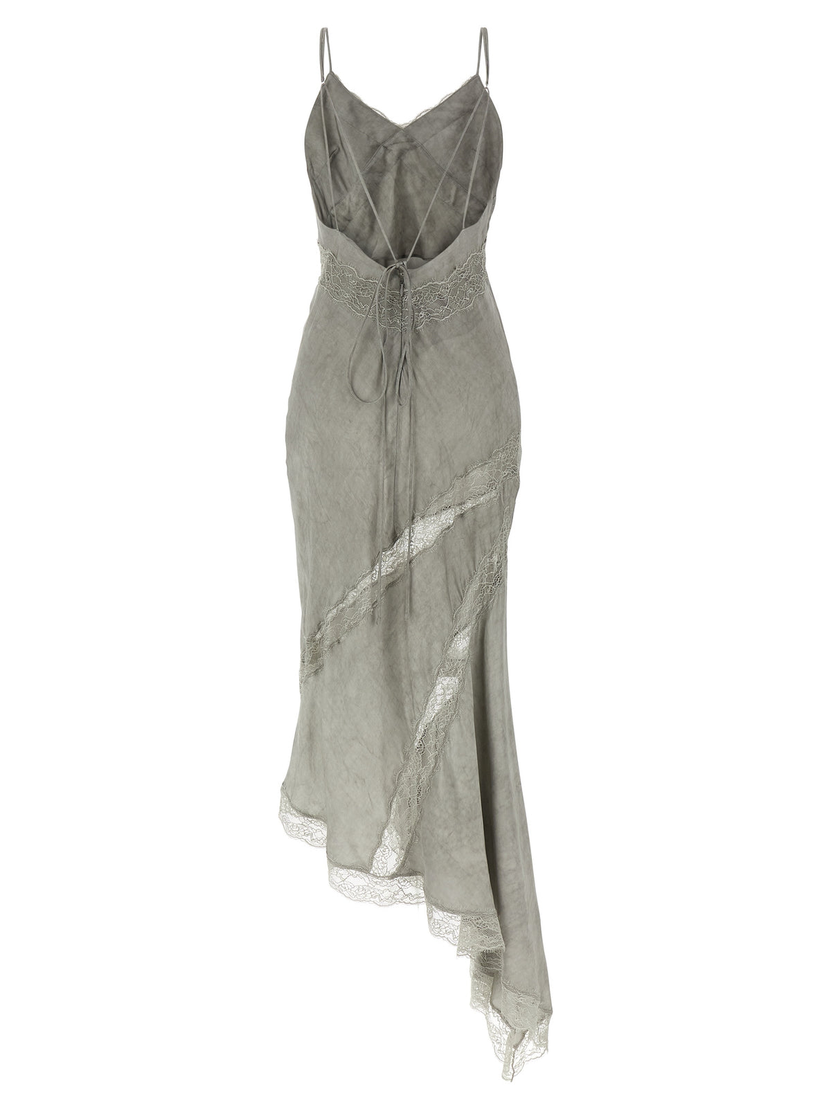 The Andamane Gray Viscose Long Women's Dress