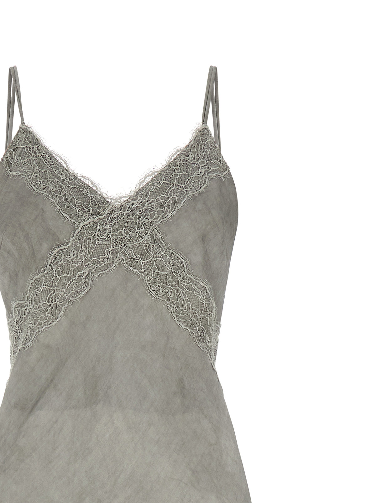 The Andamane Gray Viscose Long Women's Dress