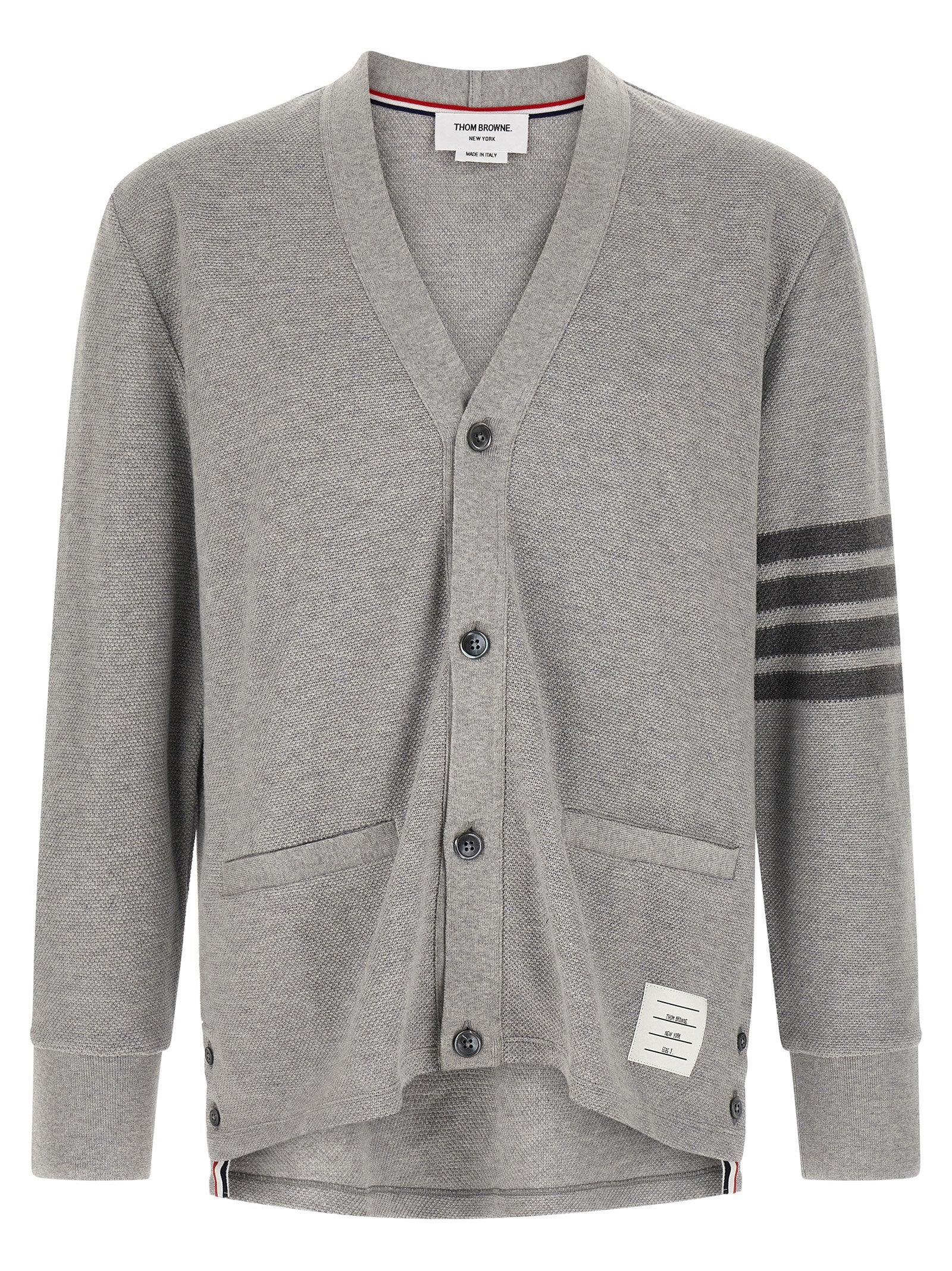 Thom Browne Gray Cotton Men's Cardigan